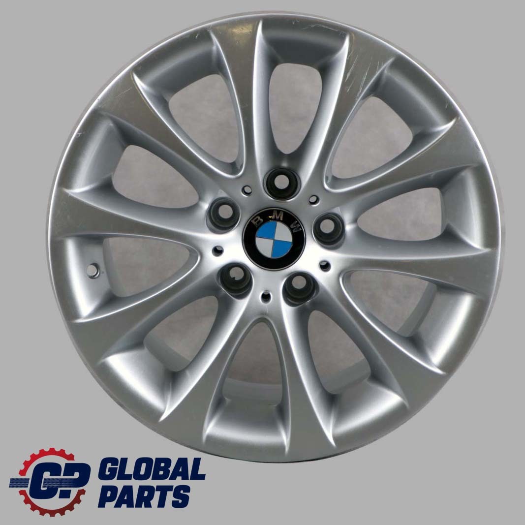 BMW E90 E91 E92 Silver Rear Wheel Alloy Rim V-Spoke 188 17" 8,5J ET:37 6768855