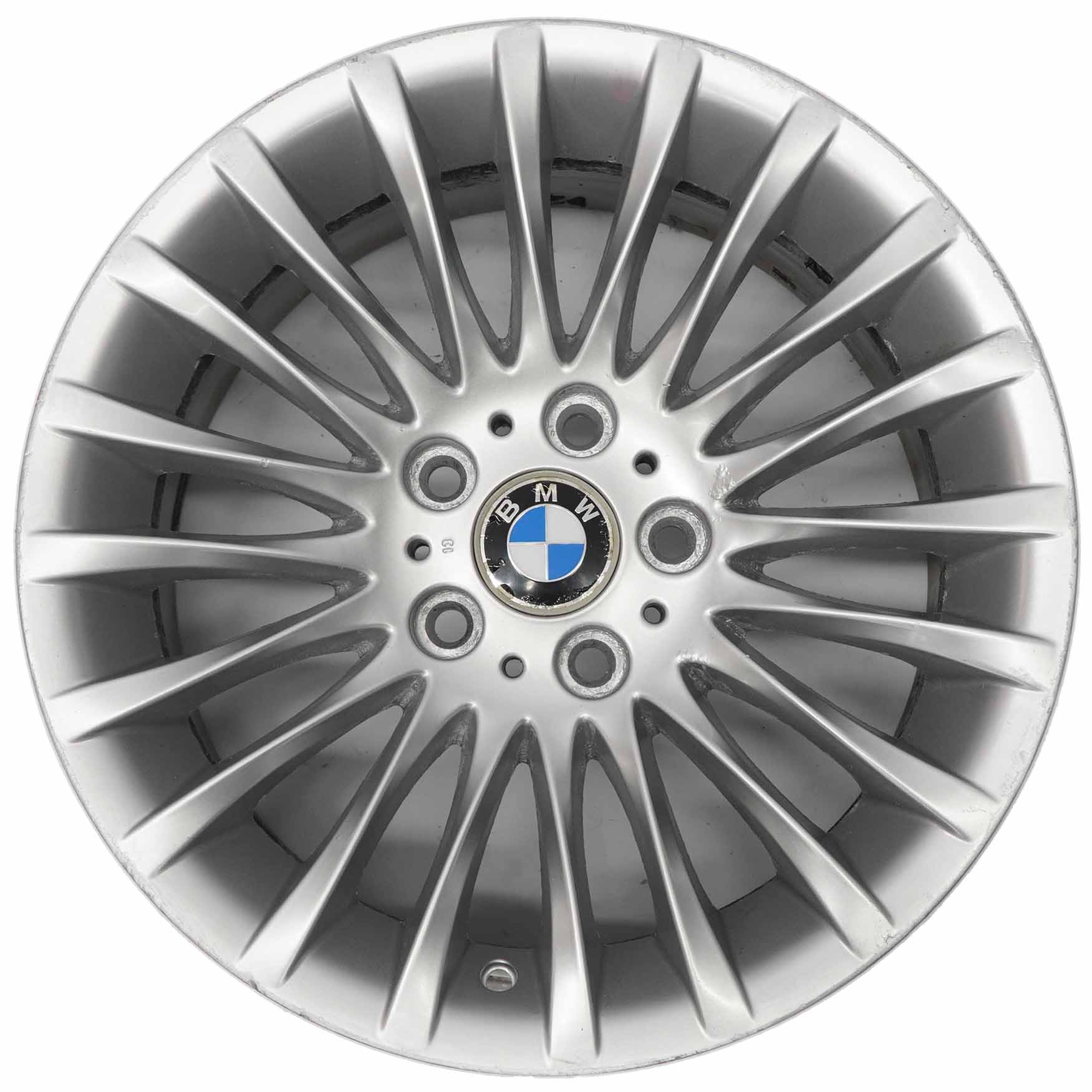 BMW E90 E91 Silver Alloy Wheel Rim 17" ET:34 8J Spider Spoke 187 6768969