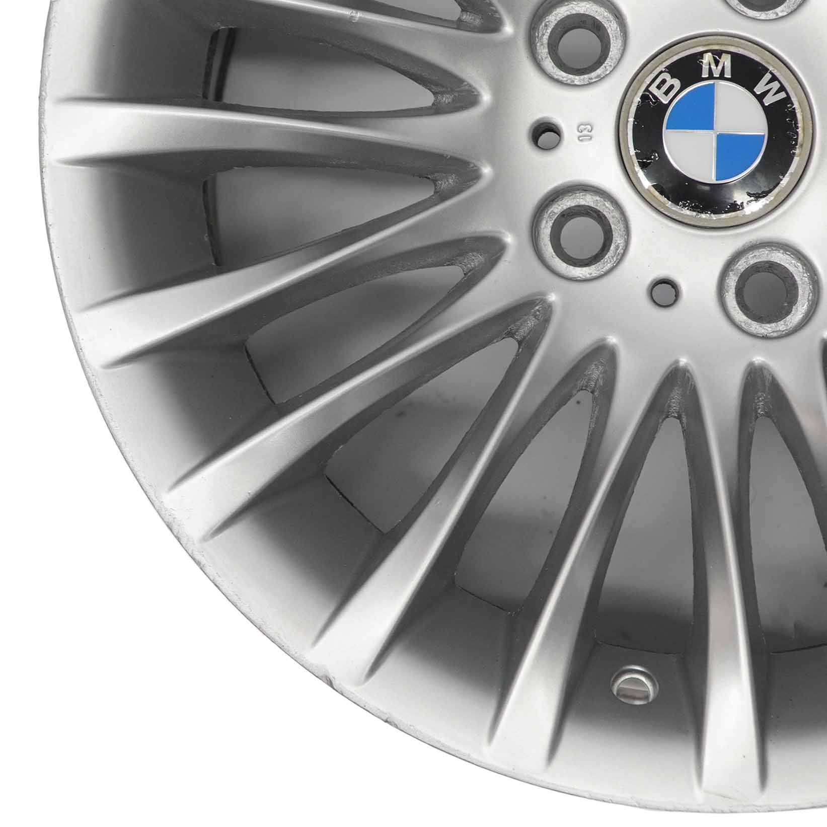 BMW E90 E91 Silver Alloy Wheel Rim 17" ET:34 8J Spider Spoke 187 6768969