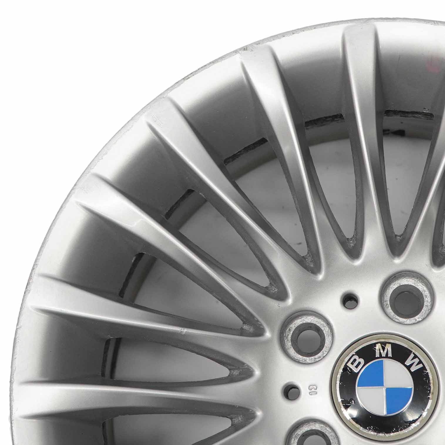 BMW E90 E91 Silver Alloy Wheel Rim 17" ET:34 8J Spider Spoke 187 6768969