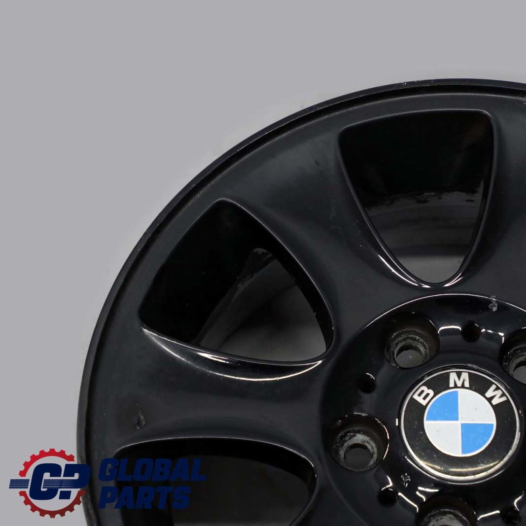 BMW E81 E82 E87 E88 Black Alloy Wheel Rim 16" 7J ET:44 Spider Spoke 151 6769402