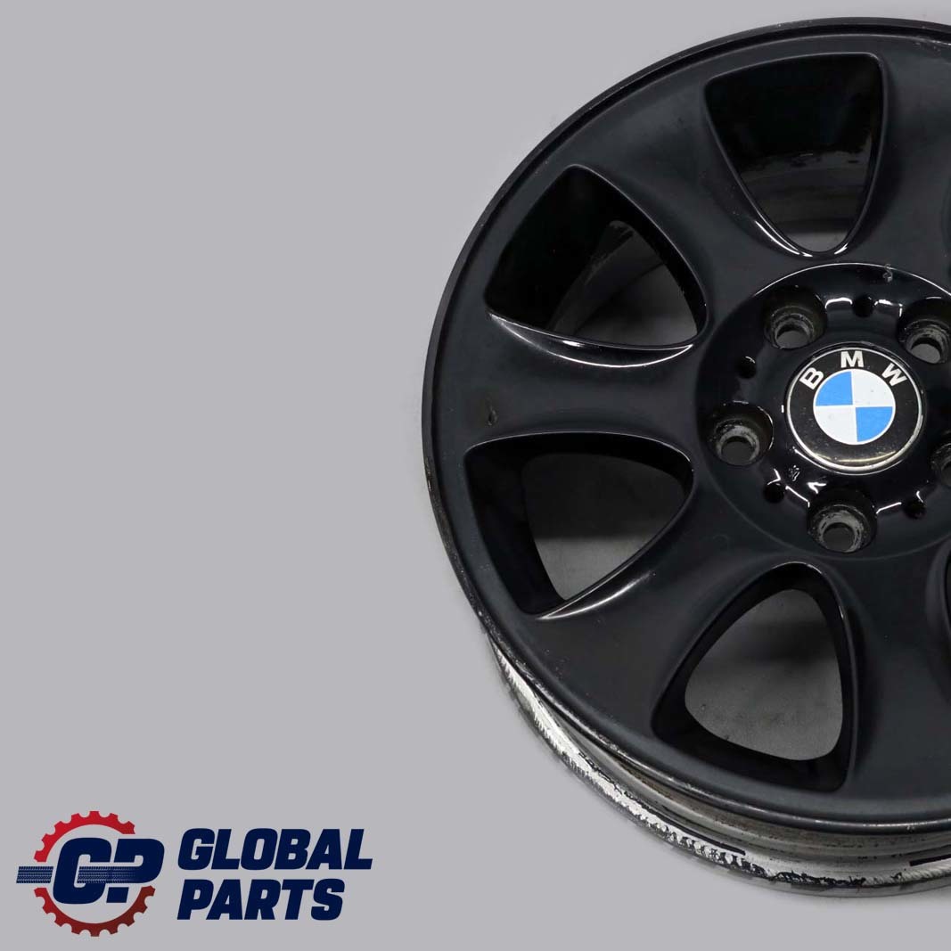 BMW E81 E82 E87 E88 Black Alloy Wheel Rim 16" 7J ET:44 Spider Spoke 151 6769402