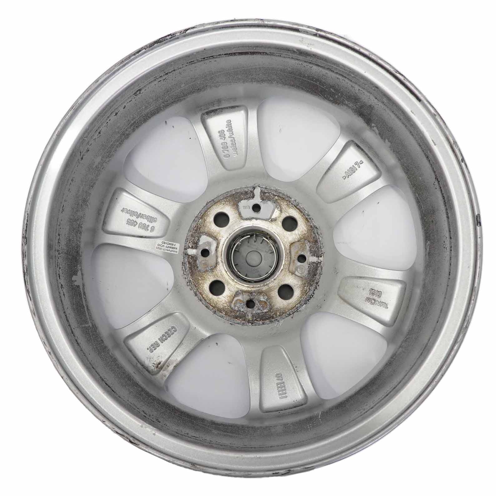 Mini Cooper One R50 R56 Silver Wheel Alloy Rim 15" ET:45 5,5J Rotator Spoke 101