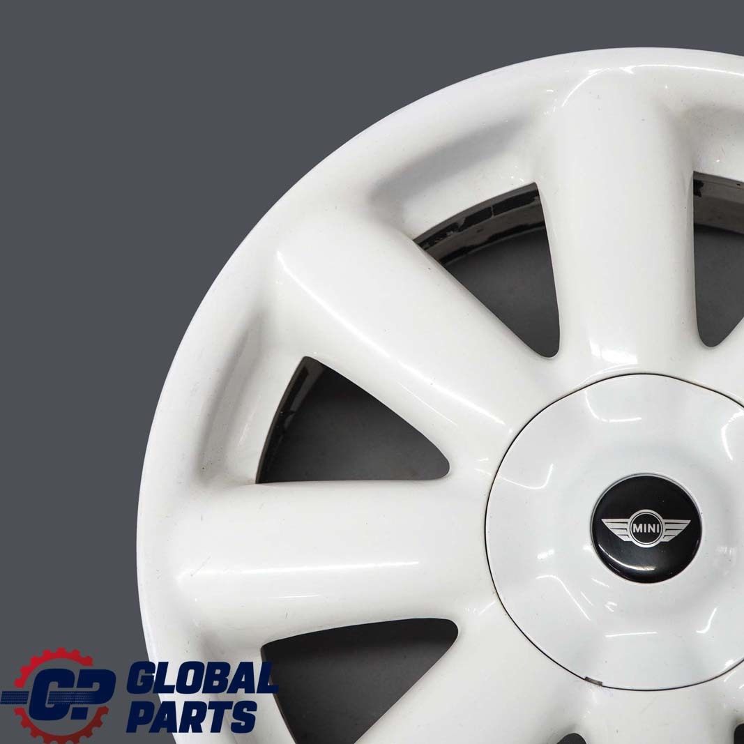 Mini Cooper One R50 R55 R56 R57 White Wheel Alloy Rim 17" 7J Crown Spoke 104