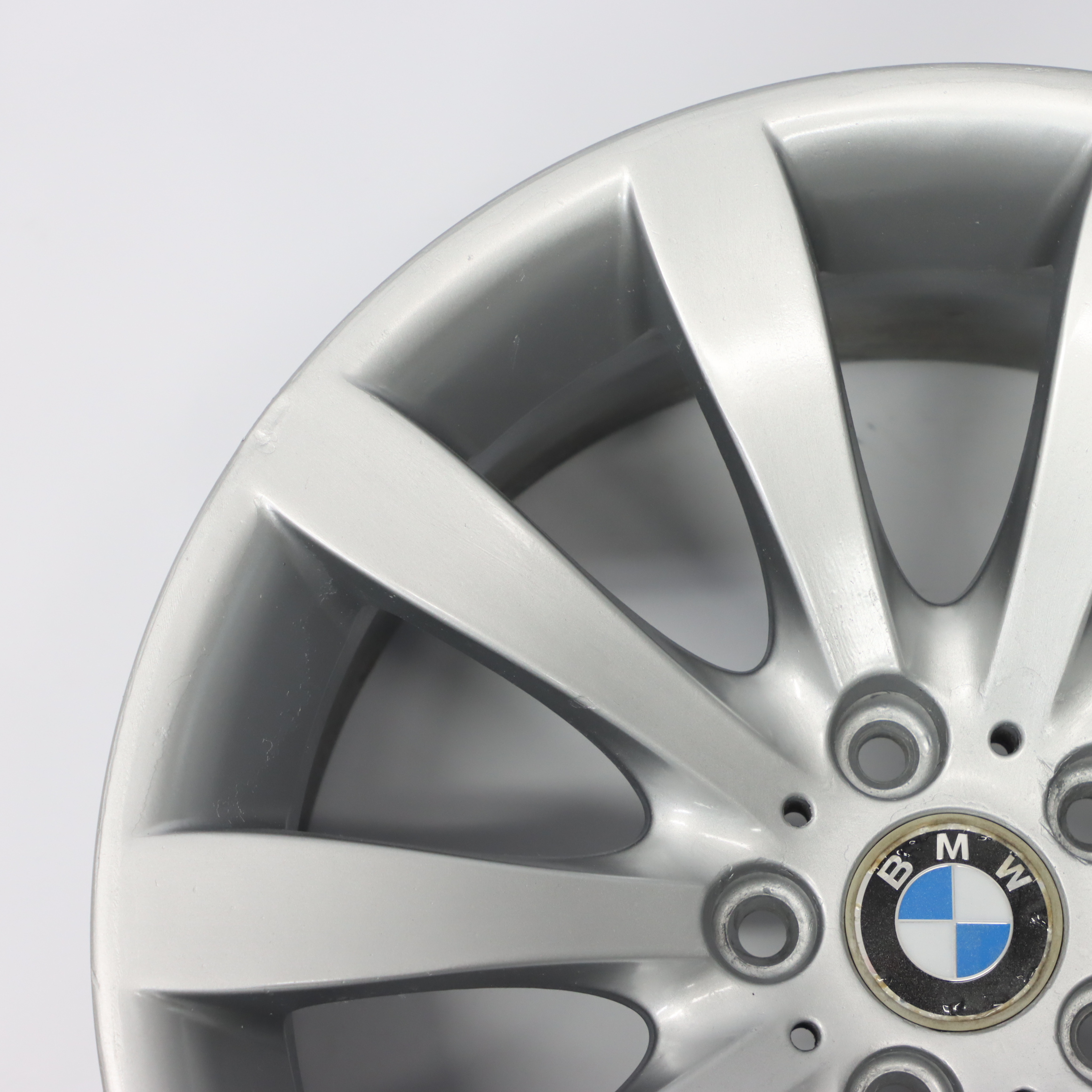 BMW E63 E64 Silver Light Alloy Wheel Rim 19" Star Spoke 218 9J ET:14 6770942