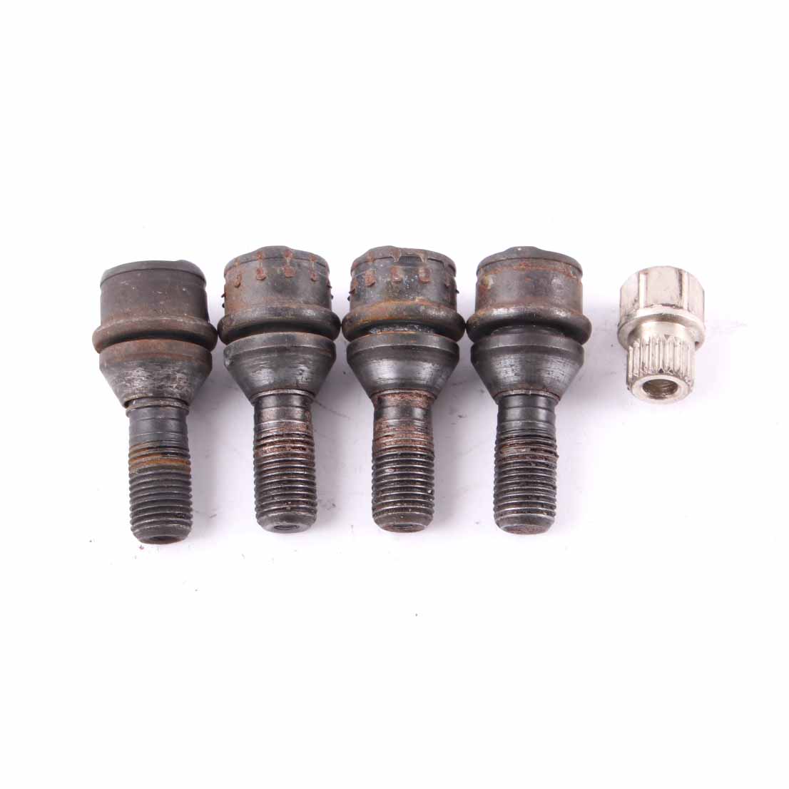 BMW X5 E53 Set Of Four Wheel Bolt With Adapter Security Nut Lock Locking 6773191