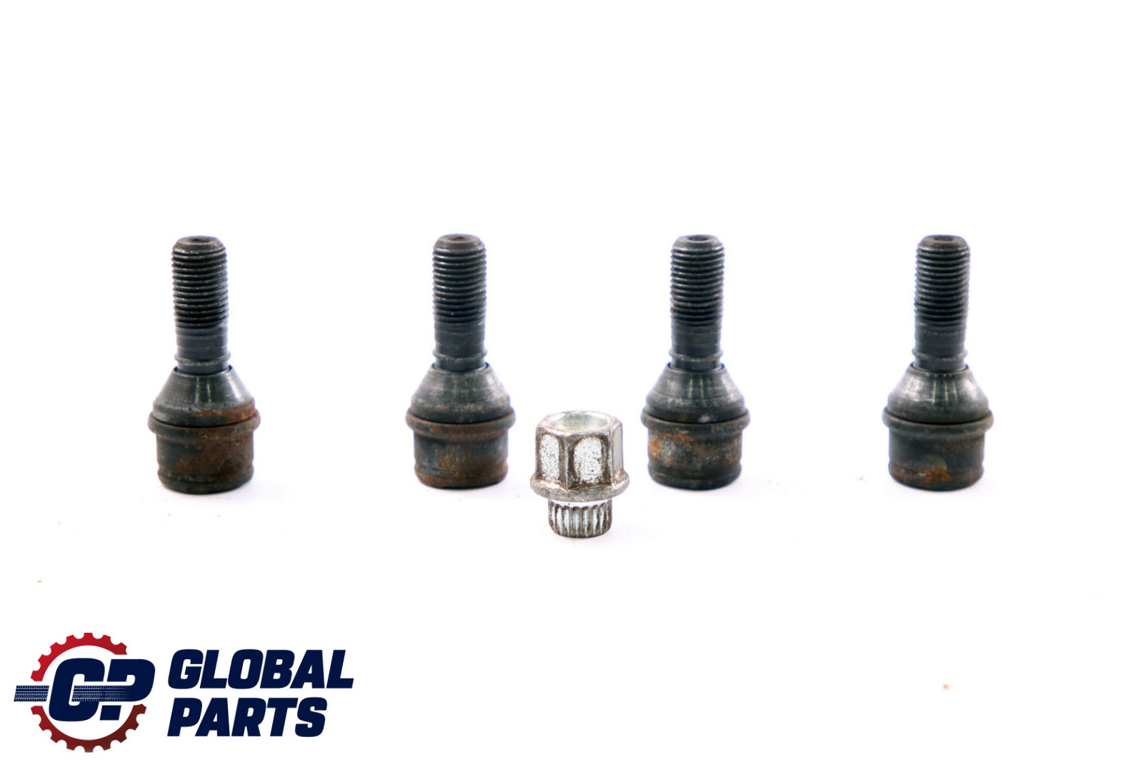 BMW X5 Series E53 Set Of Four Wheel Bolt Black With Adapter Security Nut