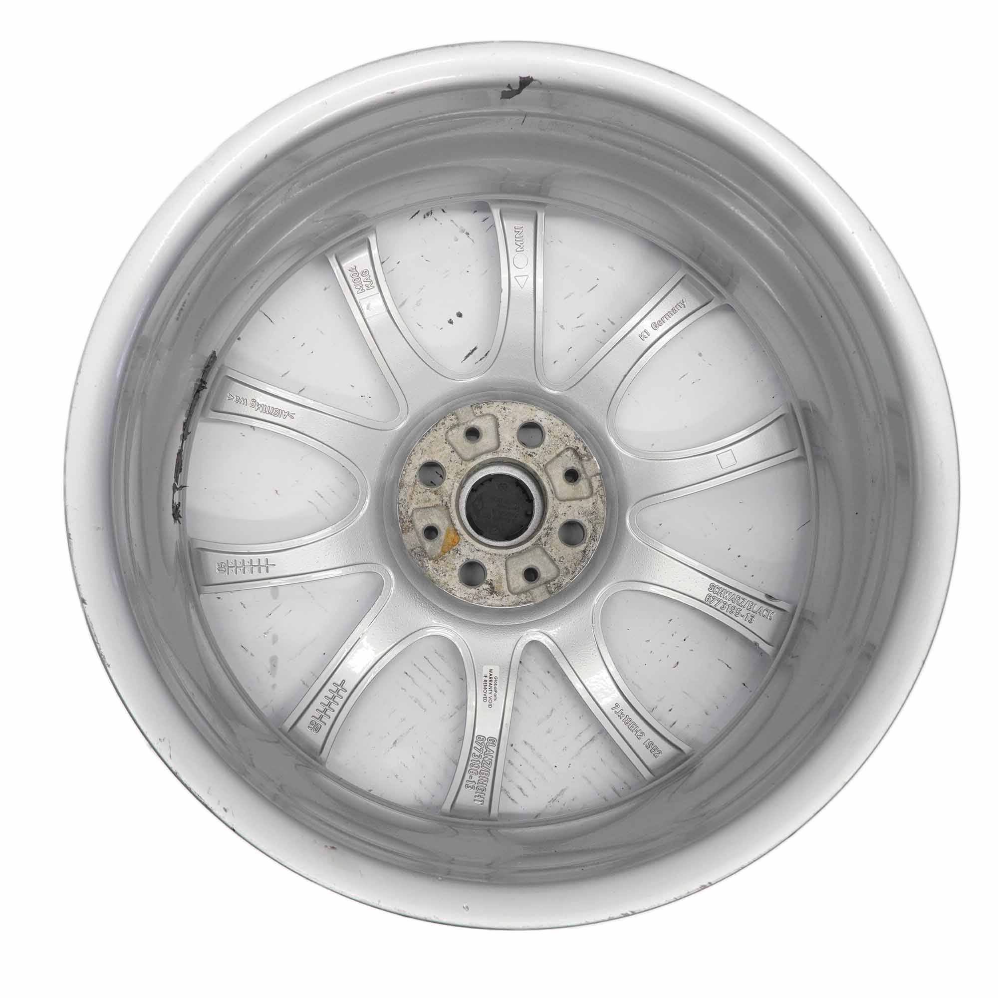 Wheel Alloy Mini R50 R53 Bright Silver Rim 18" 7J ET:52 JCW Double Spoke R105