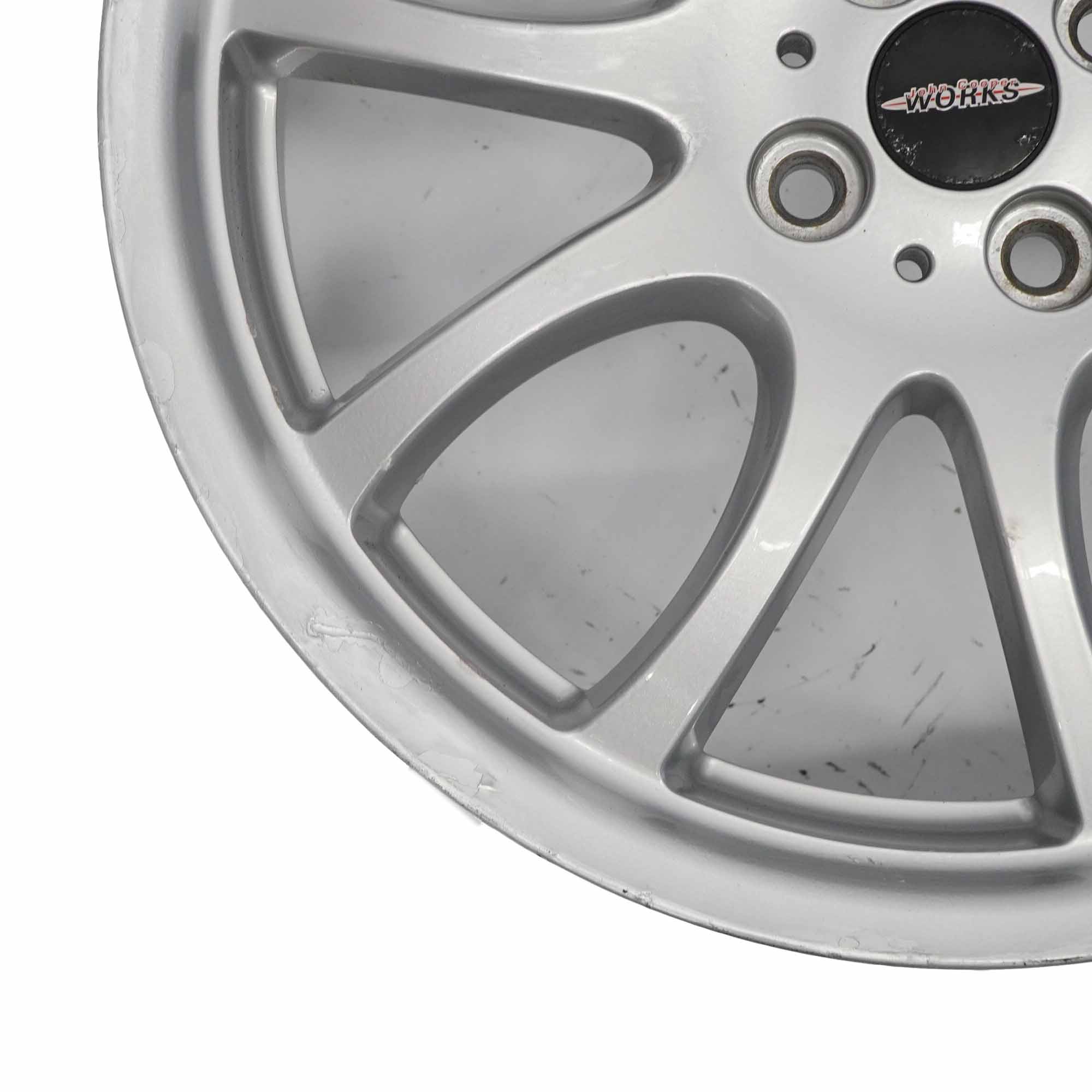 Wheel Alloy Mini R50 R53 Bright Silver Rim 18" 7J ET:52 JCW Double Spoke R105