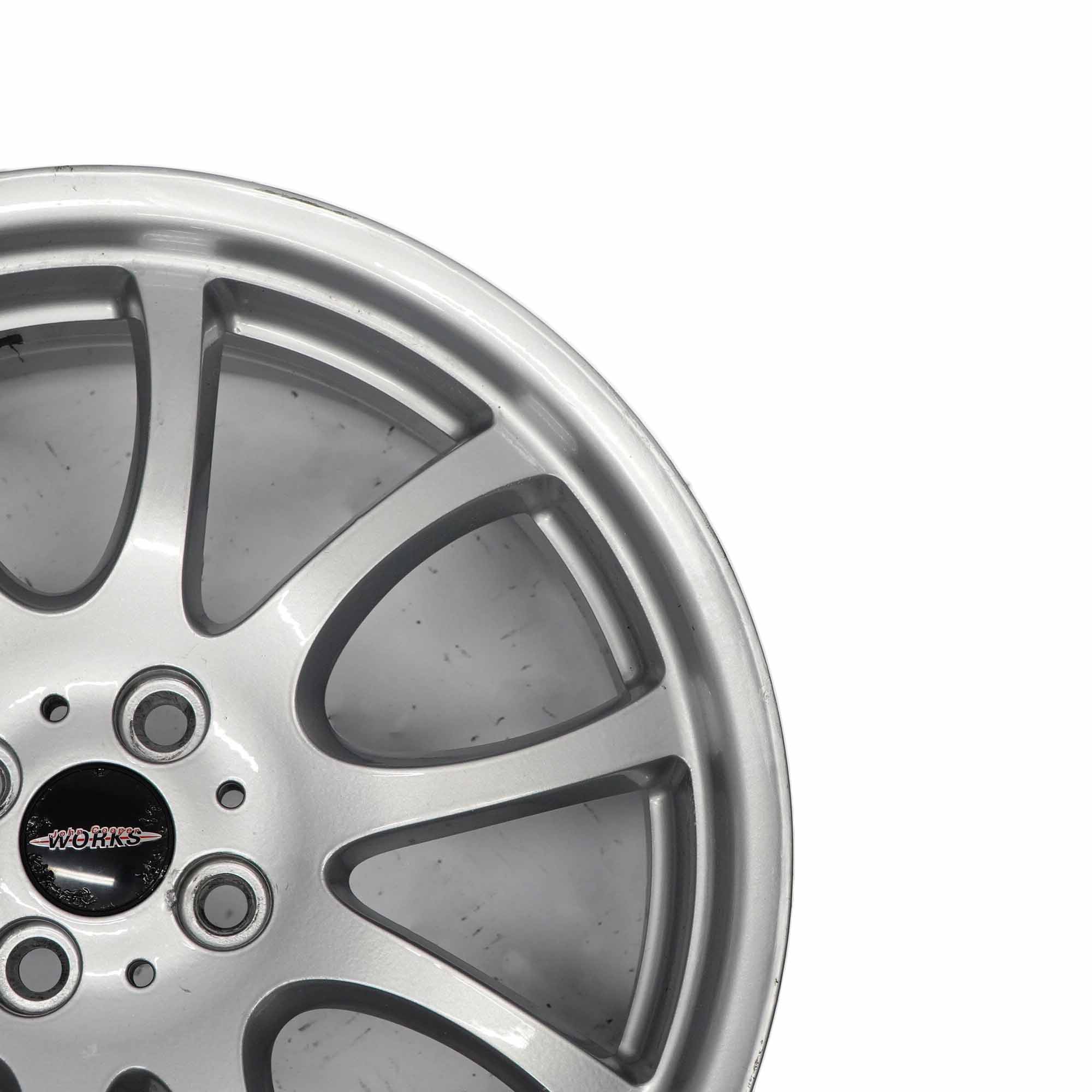 Wheel Alloy Mini R50 R53 Bright Silver Rim 18" 7J ET:52 JCW Double Spoke R105