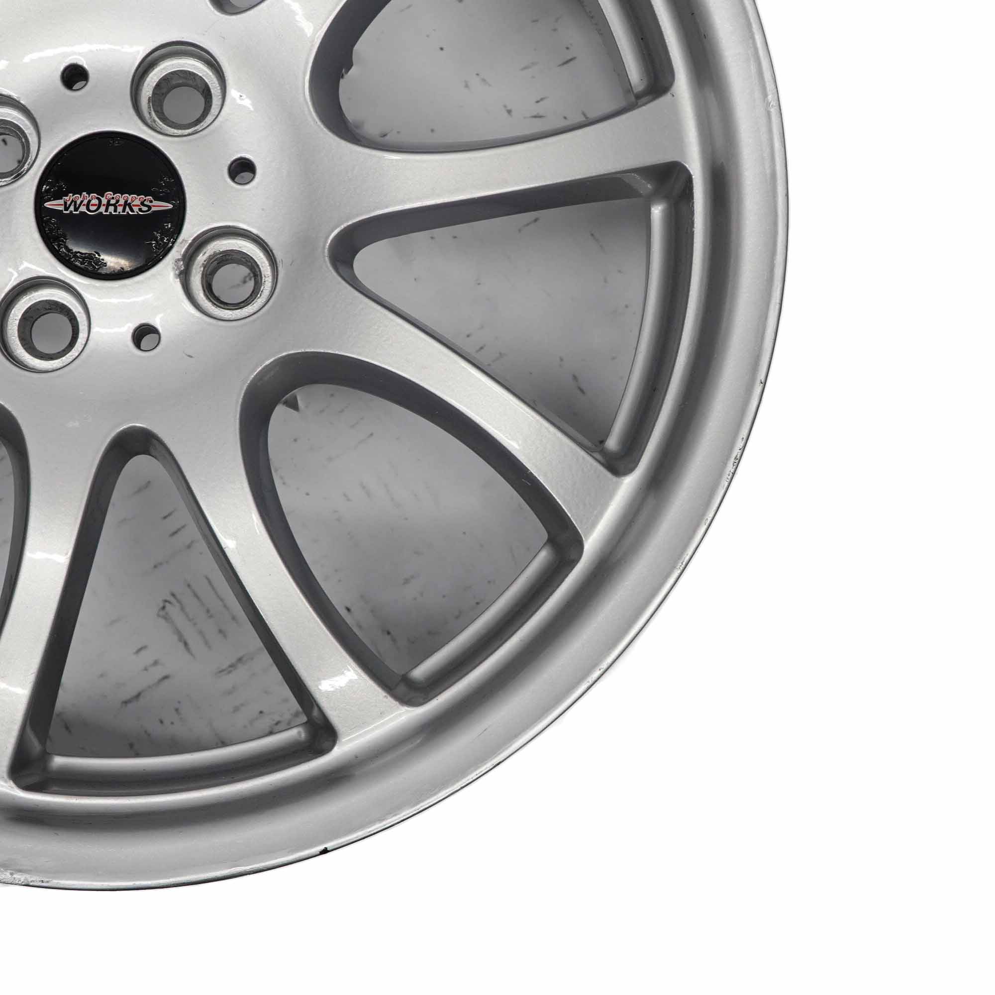 Wheel Alloy Mini R50 R53 Bright Silver Rim 18" 7J ET:52 JCW Double Spoke R105