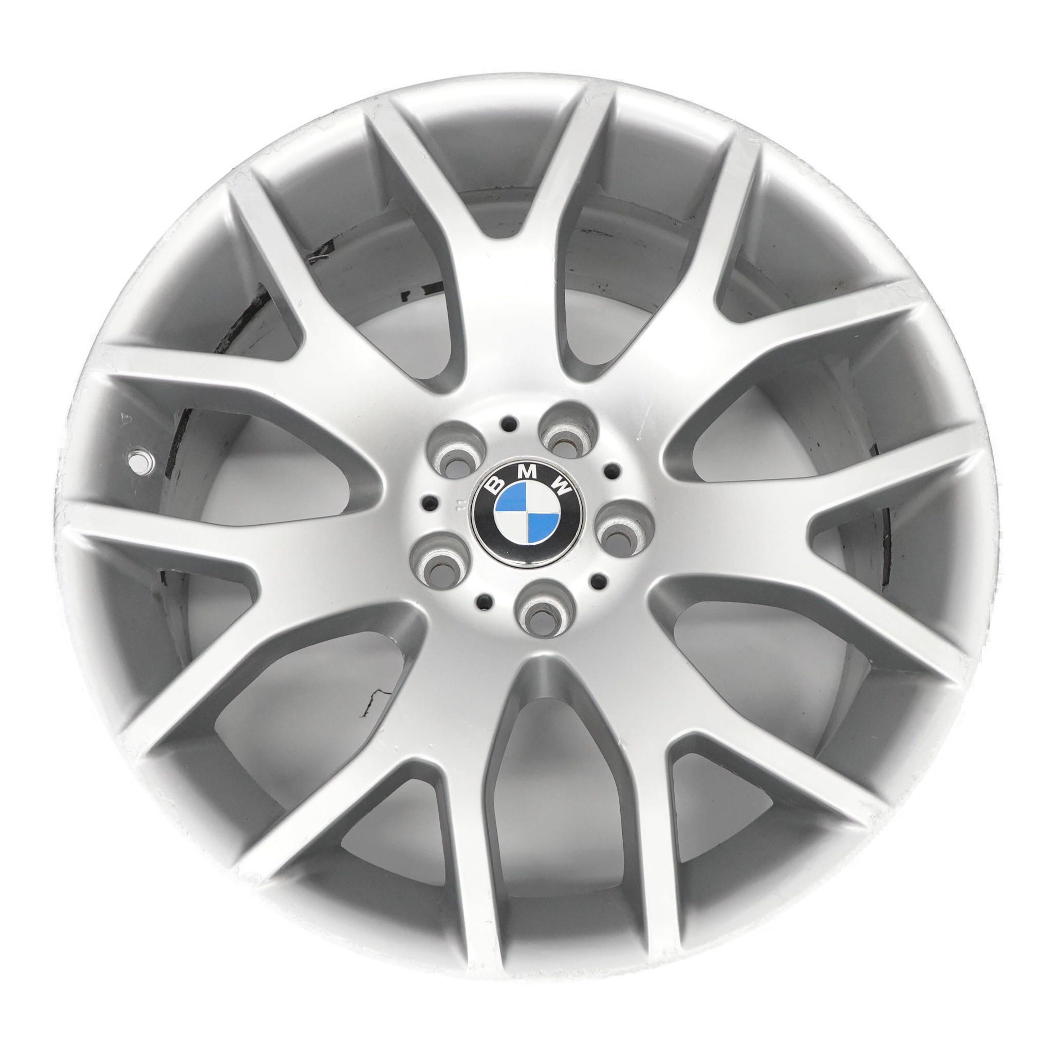 BMW X5 E70 Silver Front Wheel Alloy Rim 20" Cross Spoke 177 10J ET:40 6774398