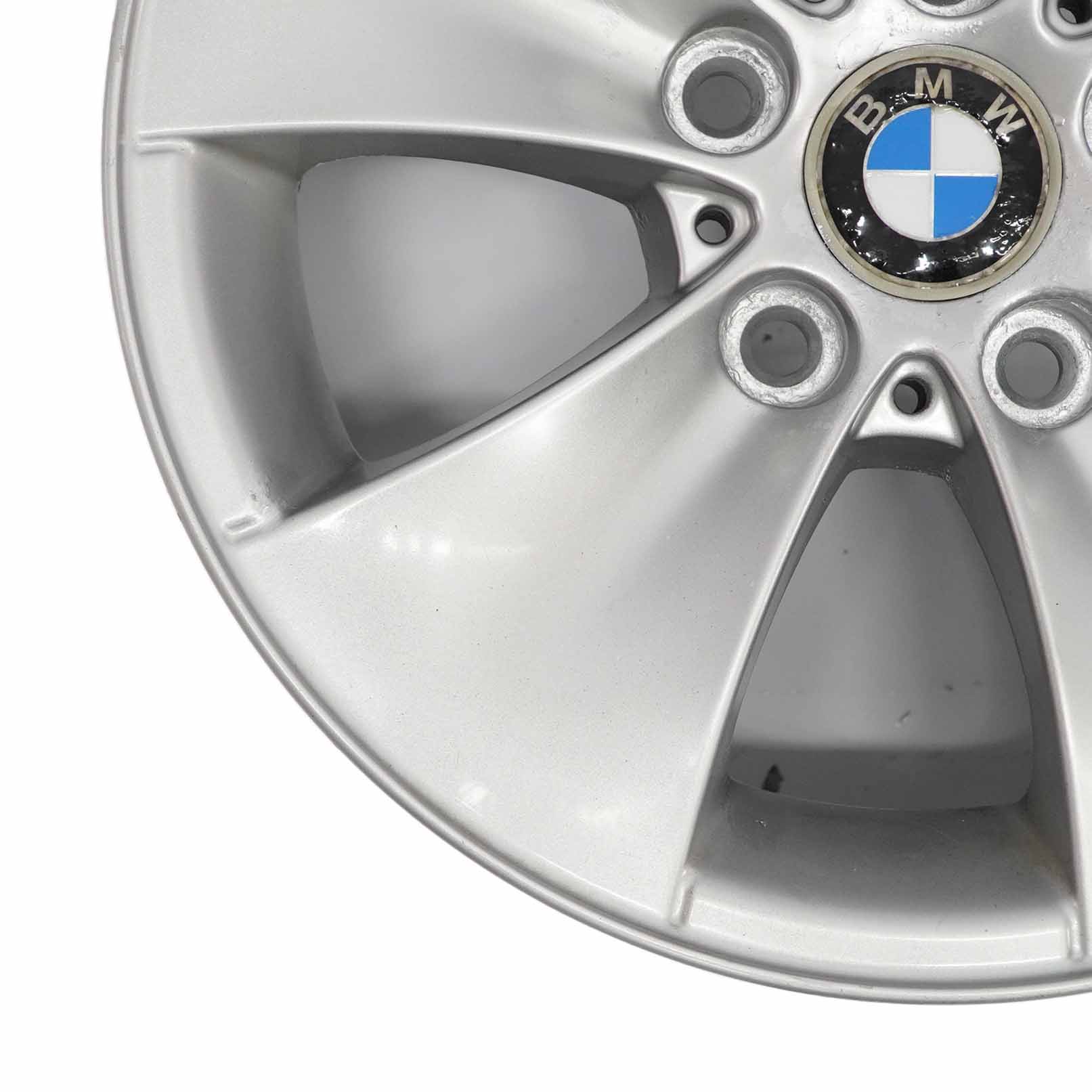 BMW E90 E91 Silver Alloy Wheel Rim 16" 7J ET:34 M Spider Spoke 155 6775594