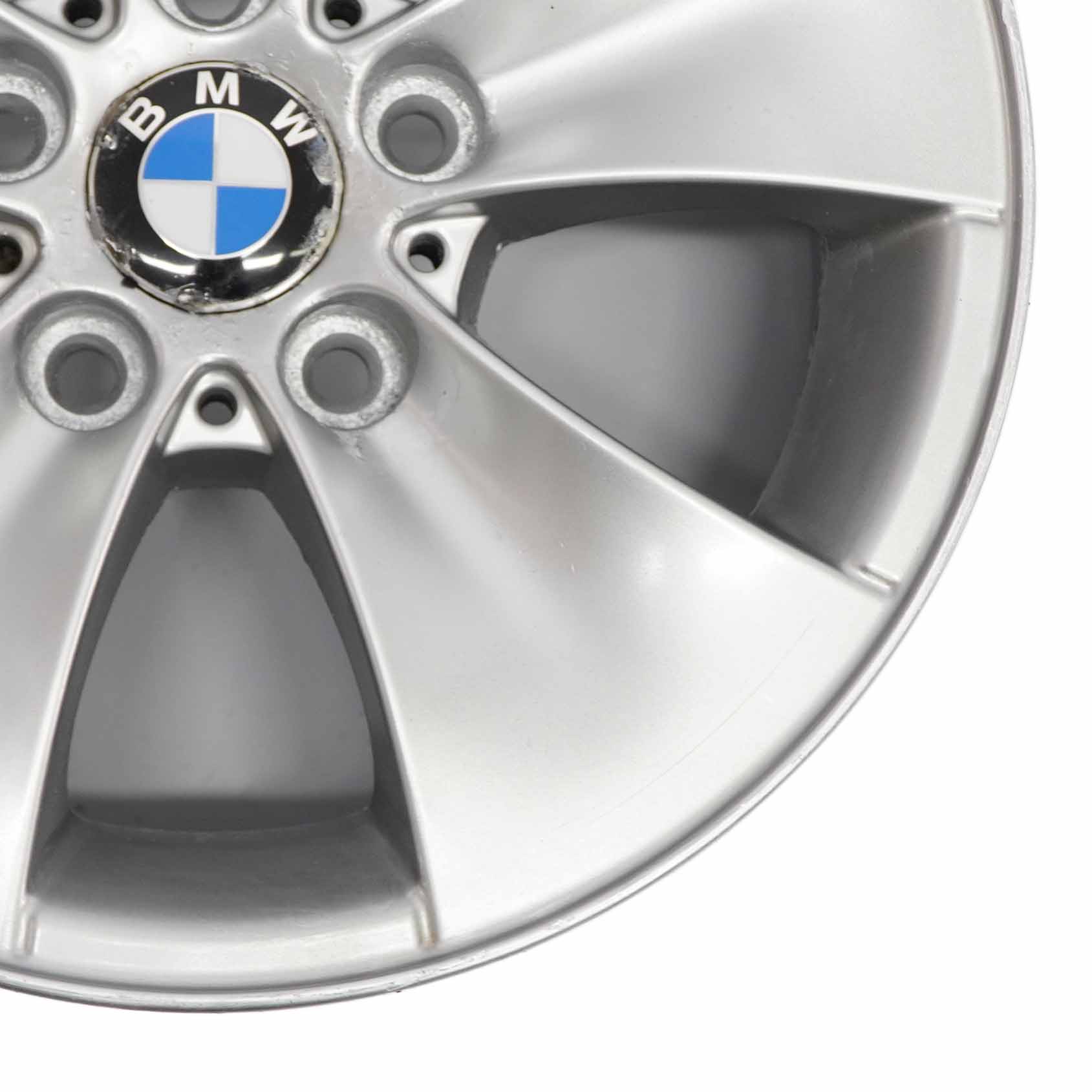 BMW E90 E91 Silver Alloy Wheel Rim 16" 7J ET:34 M Spider Spoke 155 6775594