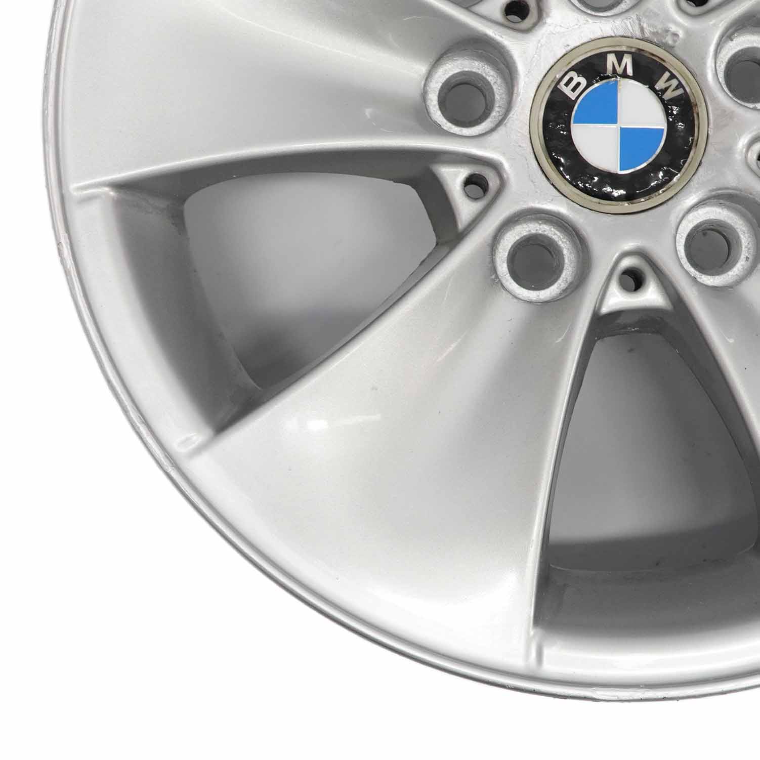 BMW E90 E91 Silver Alloy Wheel Rim 16" 7J ET:34 M Spider Spoke 155 6775594