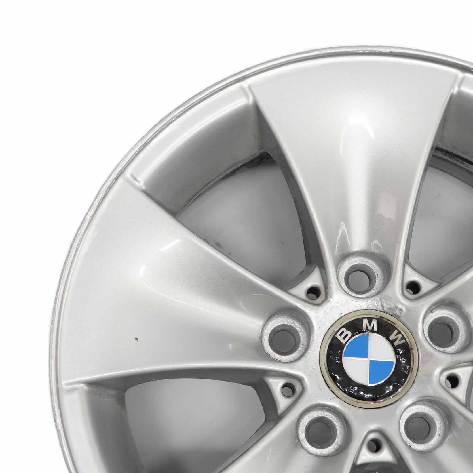 BMW E90 E91 Silver Alloy Wheel Rim 16" 7J ET:34 M Spider Spoke 155 6775594