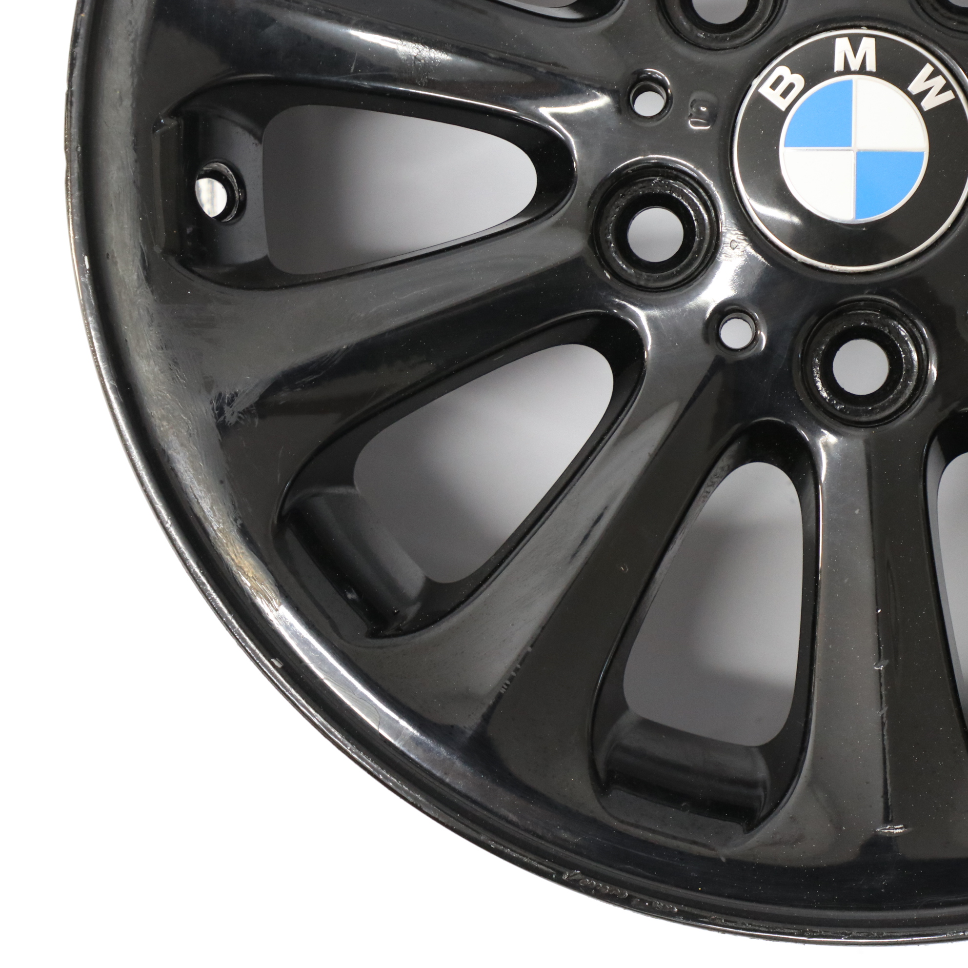 BMW E81 E82 E87 E88 Black Alloy Wheel Rim 16" Spider Spoke 139 6,5J 6775618