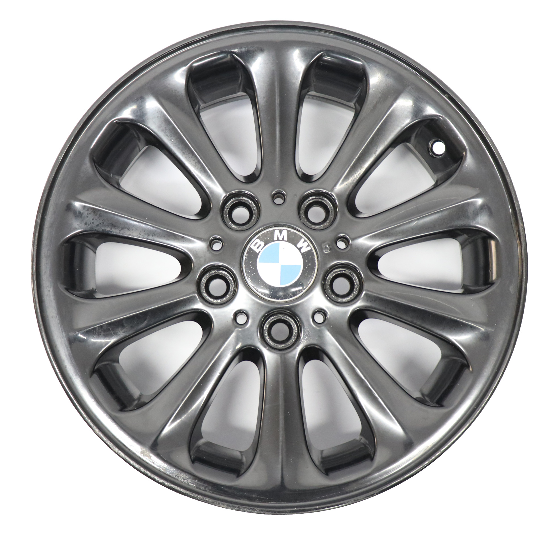 BMW E81 E82 E87 E88 Black Alloy Wheel Rim 16" Spider Spoke 139 6,5J 6775618