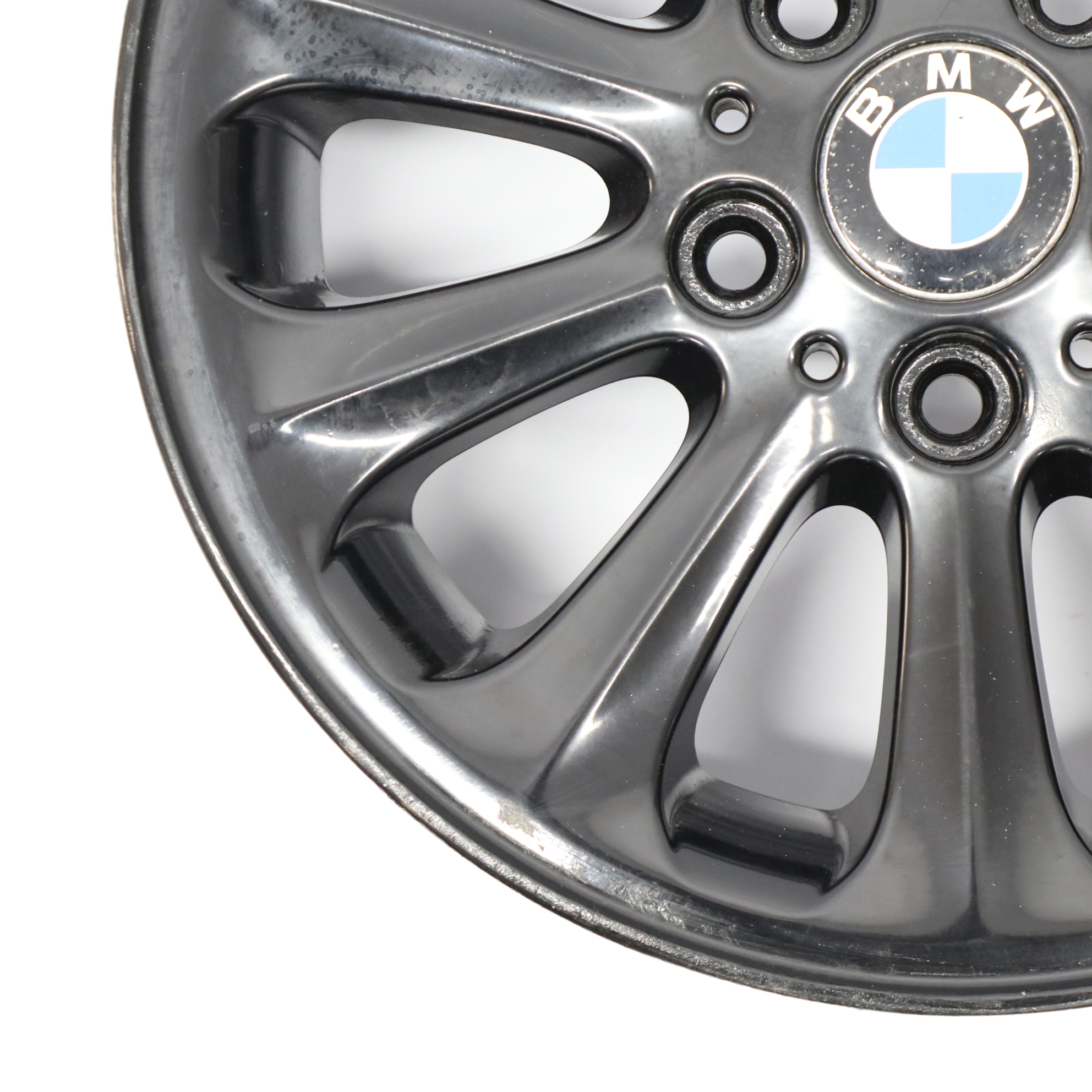 BMW E81 E82 E87 E88 Black Alloy Wheel Rim 16" Spider Spoke 139 6,5J 6775618