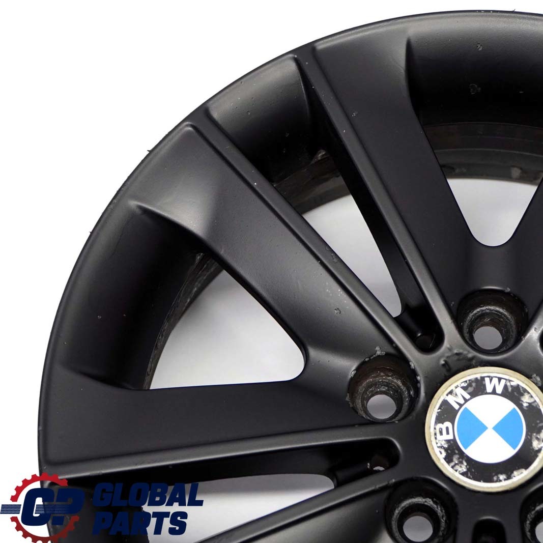 BMW E81 E82 E87 Black Wheel Alloy Rim 17" V-Spoke 141 ET:47 7J 6762888 6775621