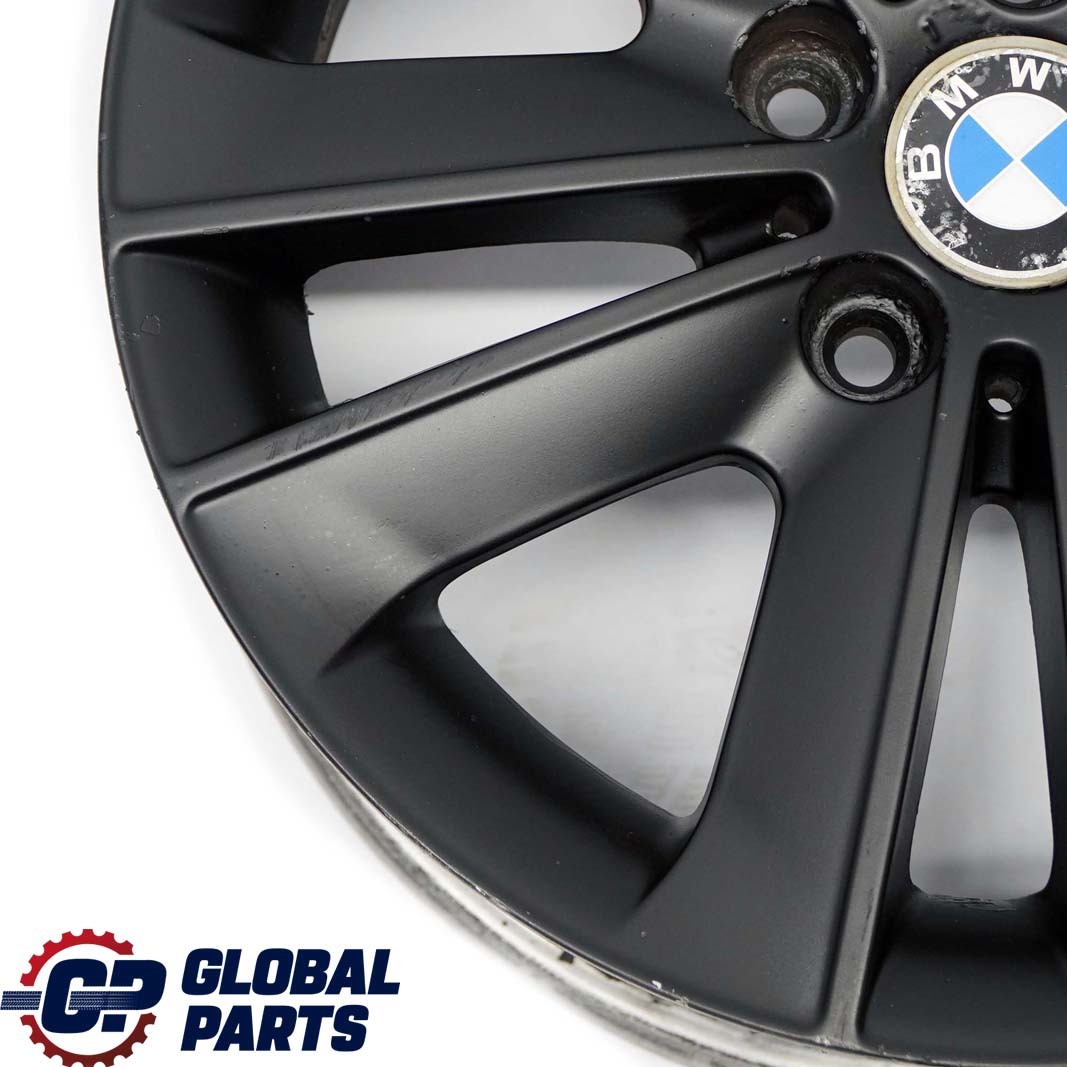 BMW E81 E82 E87 Black Wheel Alloy Rim 17" V-Spoke 141 ET:47 7J 6762888 6775621