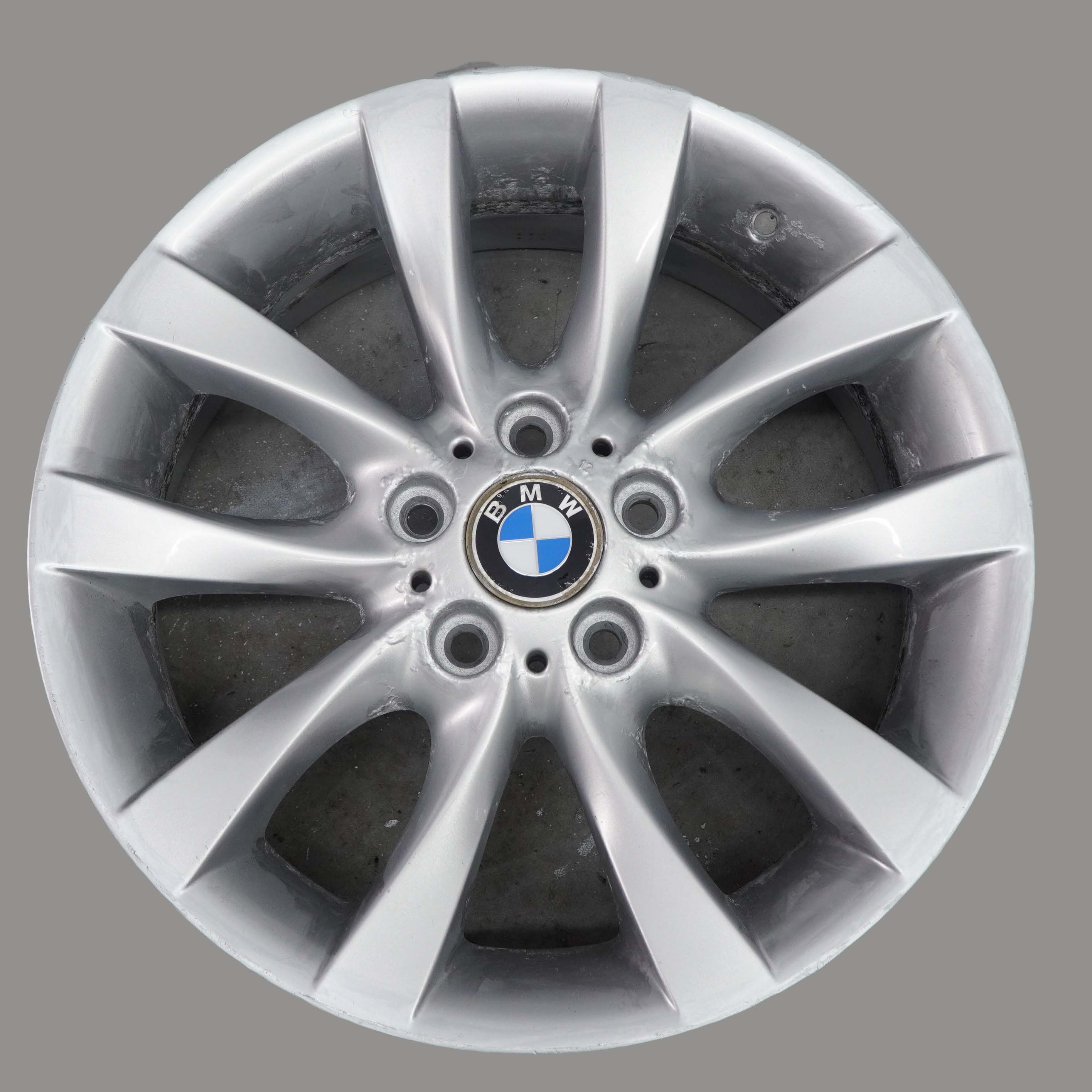 BMW E87 LCI Silver Light Alloy Wheel Rim 18" M V-Spoke 217 7,5J ET:49 6775634