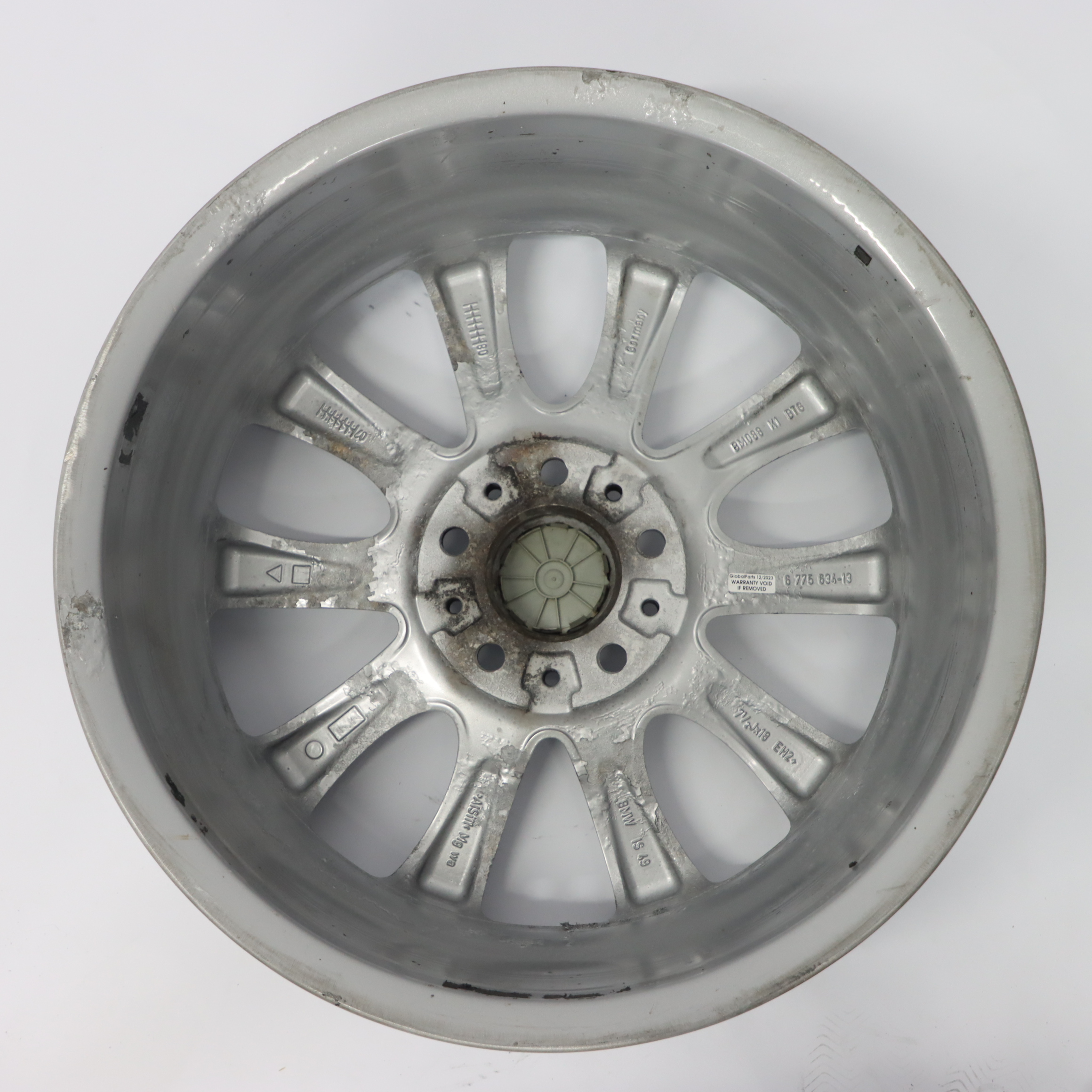 BMW E87 LCI Silver Light Alloy Wheel Rim 18" M V-Spoke 217 7,5J ET:49 6775634