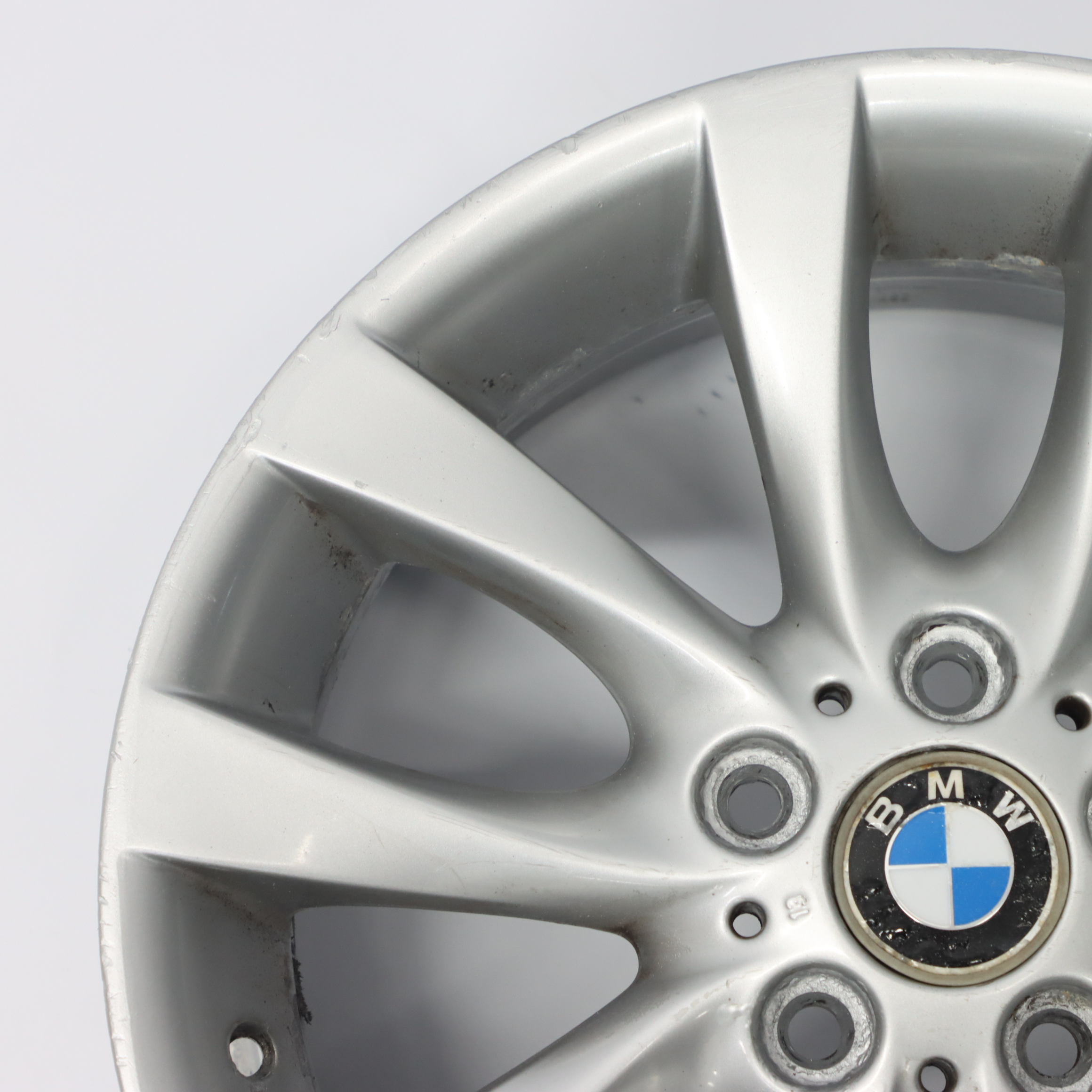 BMW E87 LCI Silver Light Alloy Wheel Rim 18" M V-Spoke 217 7,5J ET:49 6775634