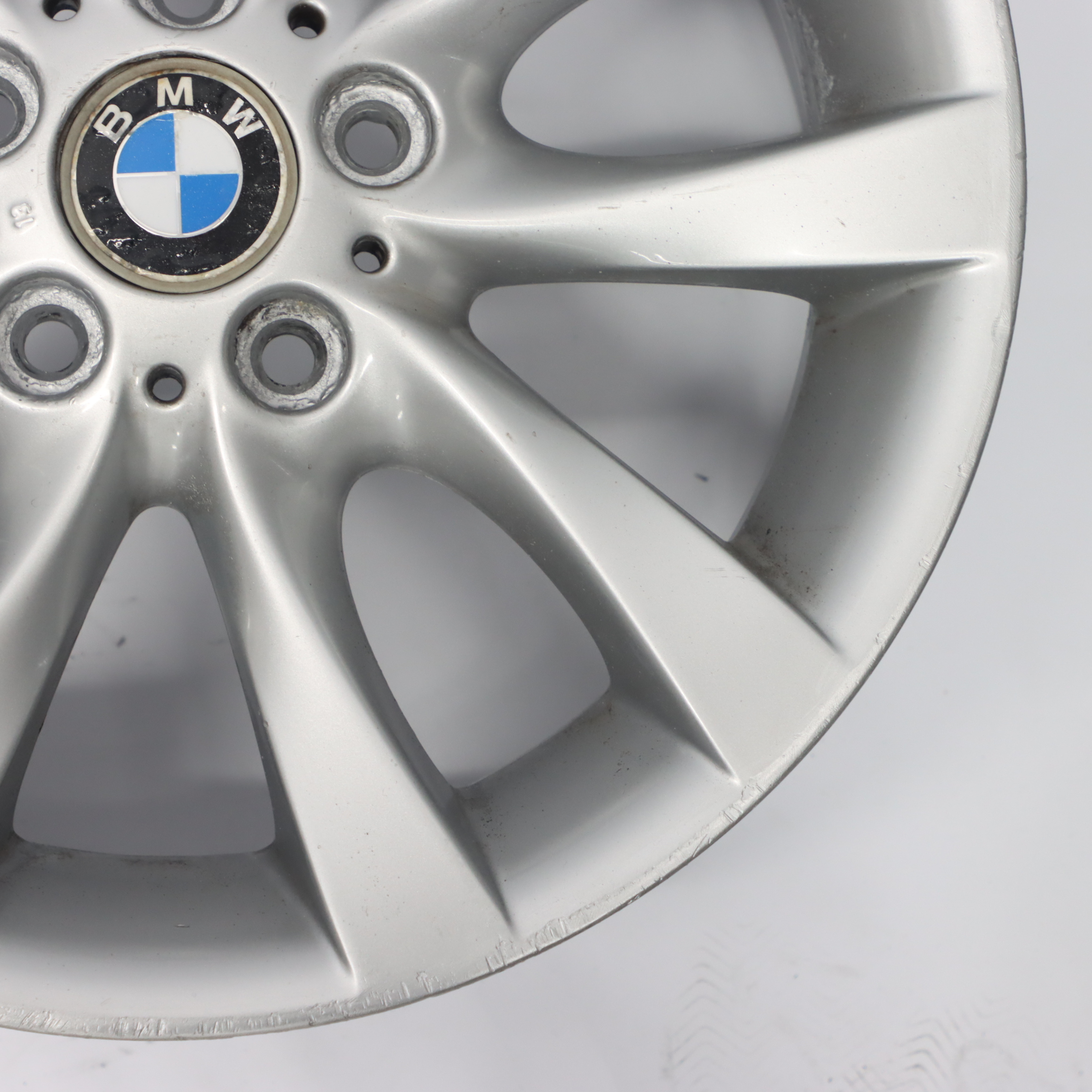 BMW E87 LCI Silver Light Alloy Wheel Rim 18" M V-Spoke 217 7,5J ET:49 6775634