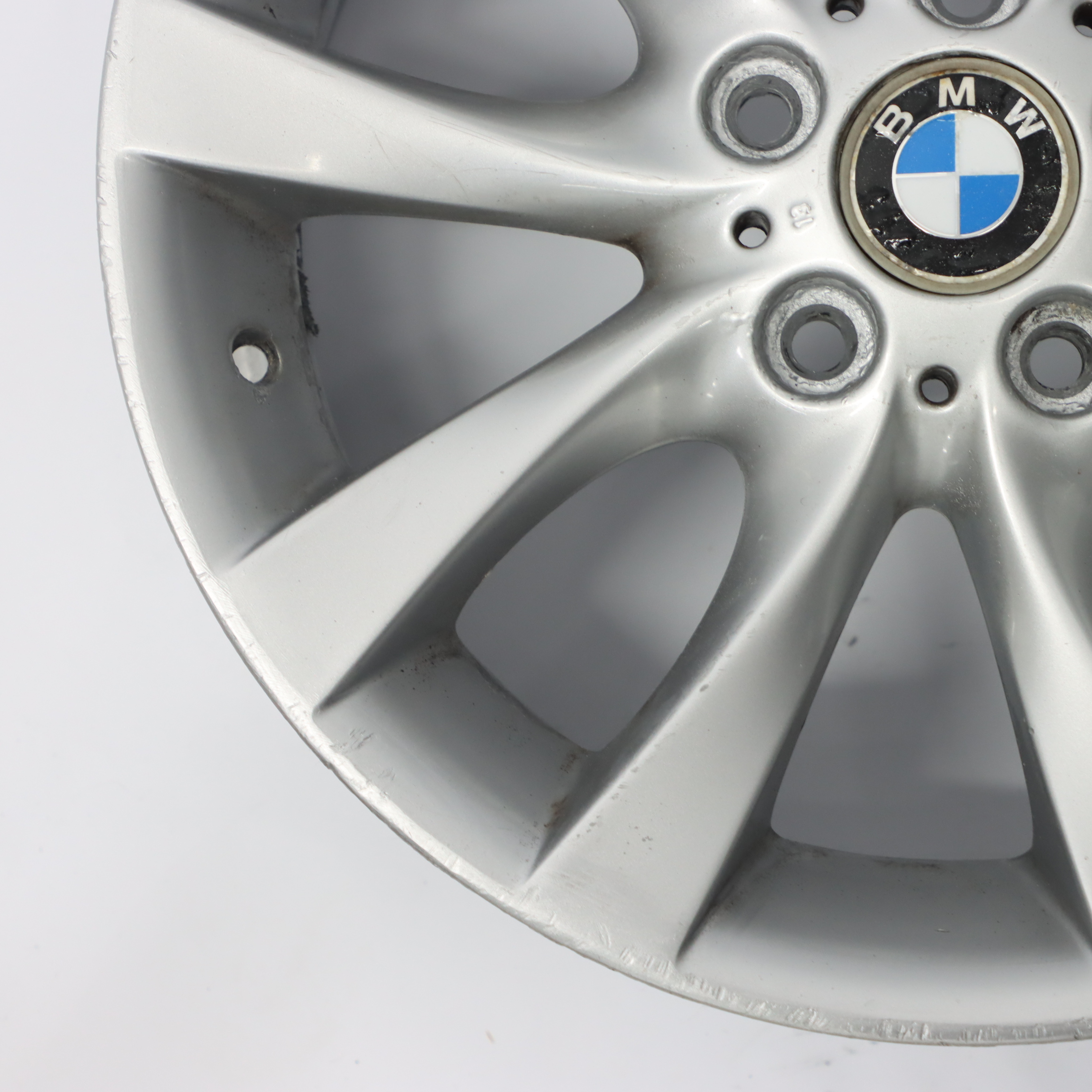 BMW E87 LCI Silver Light Alloy Wheel Rim 18" M V-Spoke 217 7,5J ET:49 6775634