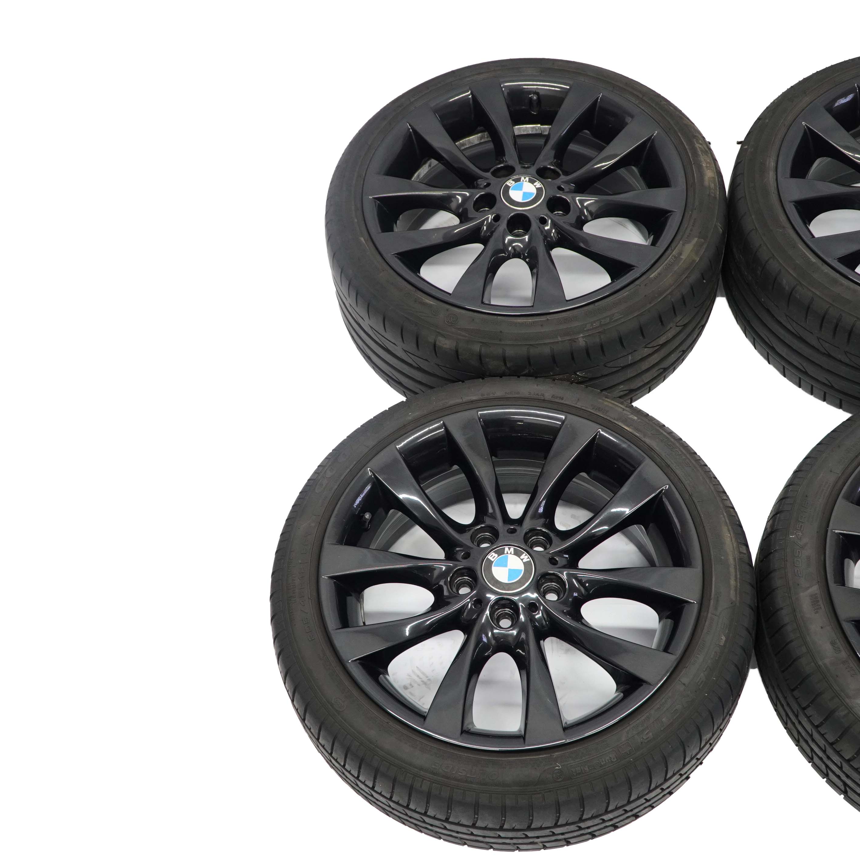 BMW E81 E87 Complete Set 4x Wheel Rim with Tyres 18" 7,5J / 8,5J M V-spoke 217