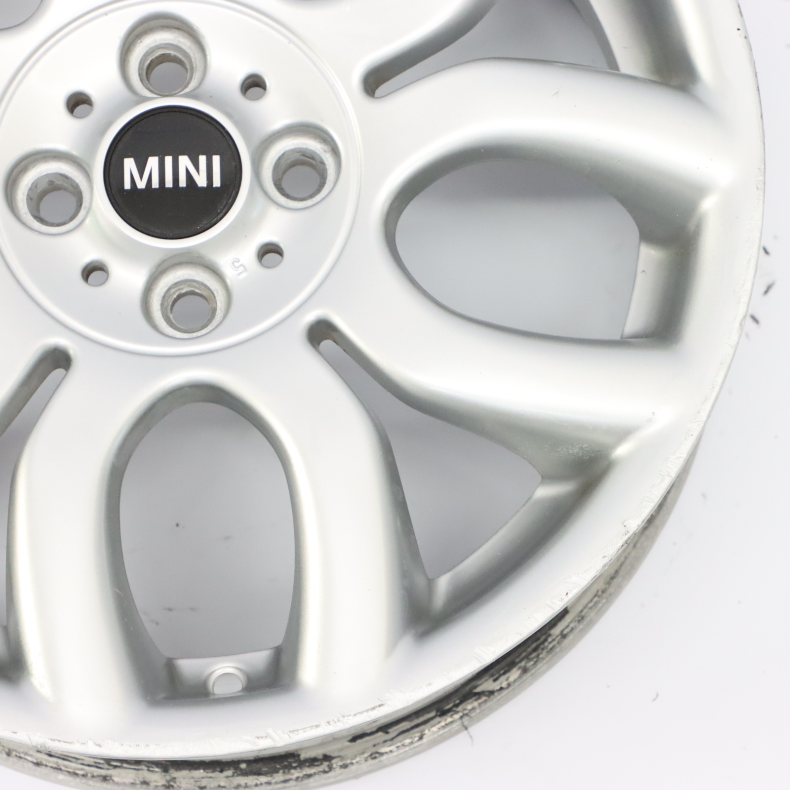 Mini Cooper One R50 R55 R56 R57 Silver Wheel Alloy Rim 17" 7J Flame Spoke 97