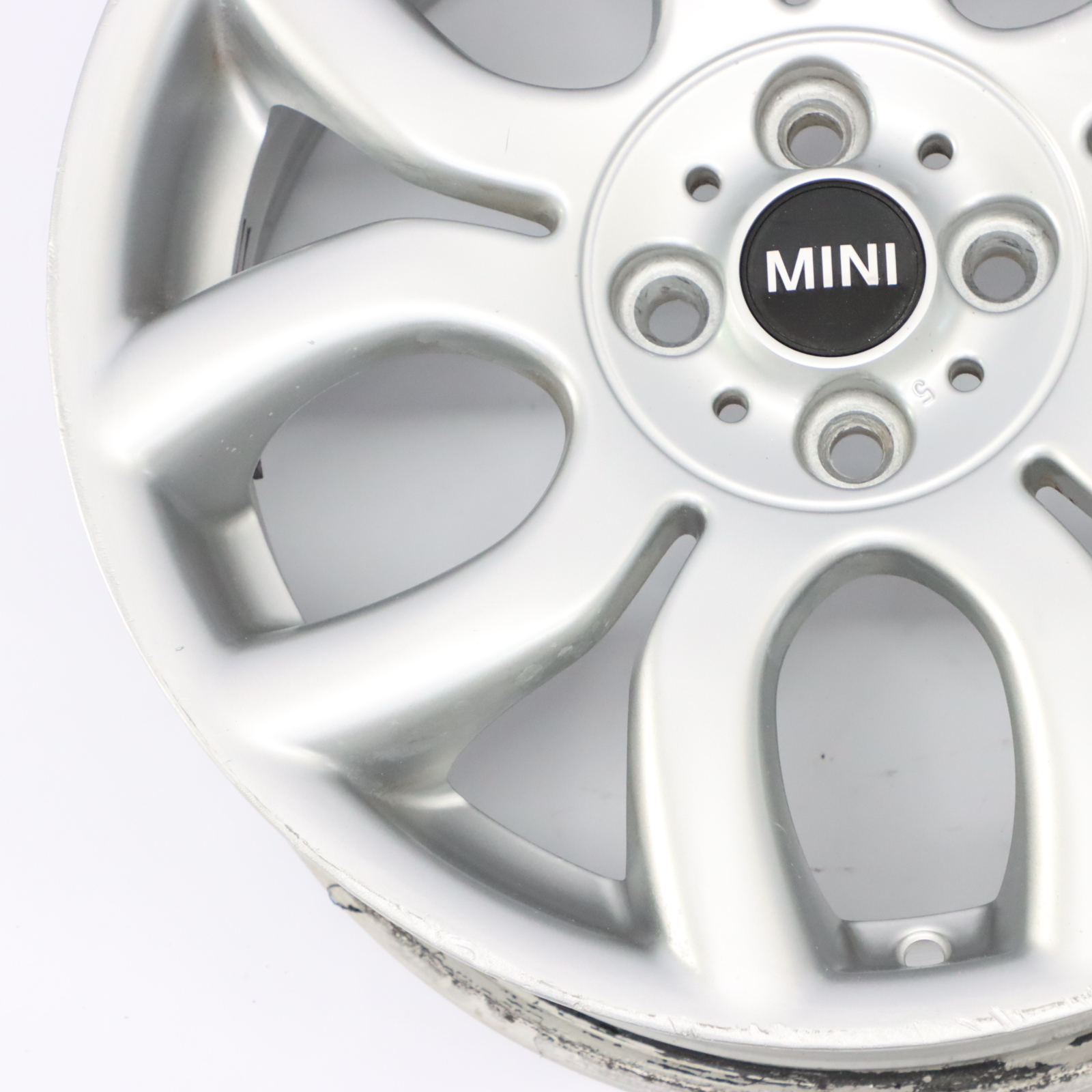 Mini Cooper One R50 R55 R56 R57 Silver Wheel Alloy Rim 17" 7J Flame Spoke 97