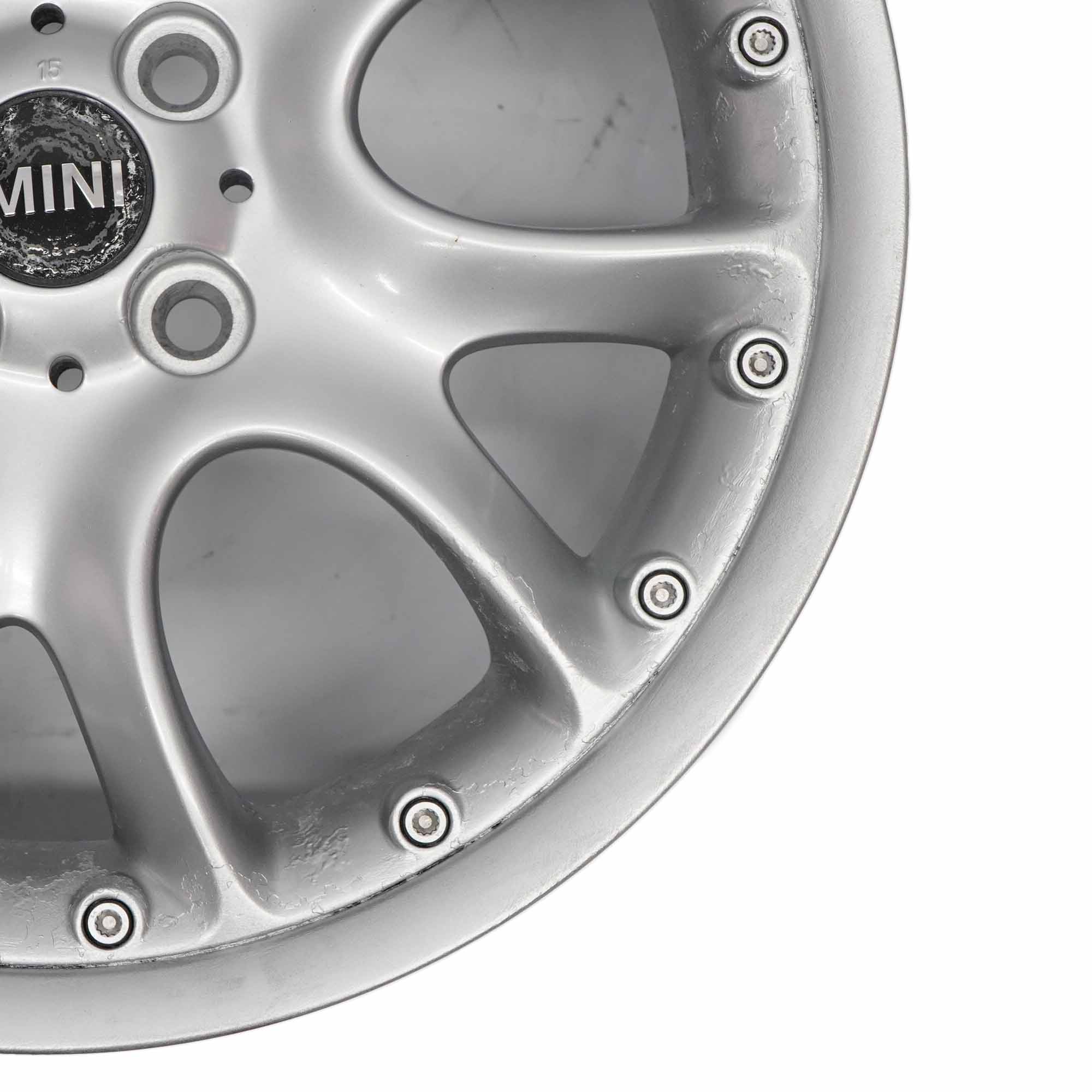 Mini Cooper R50 R56 Silver Wheel Alloy Rim 17" 7J  ET:48 Web Cross Spoke 98