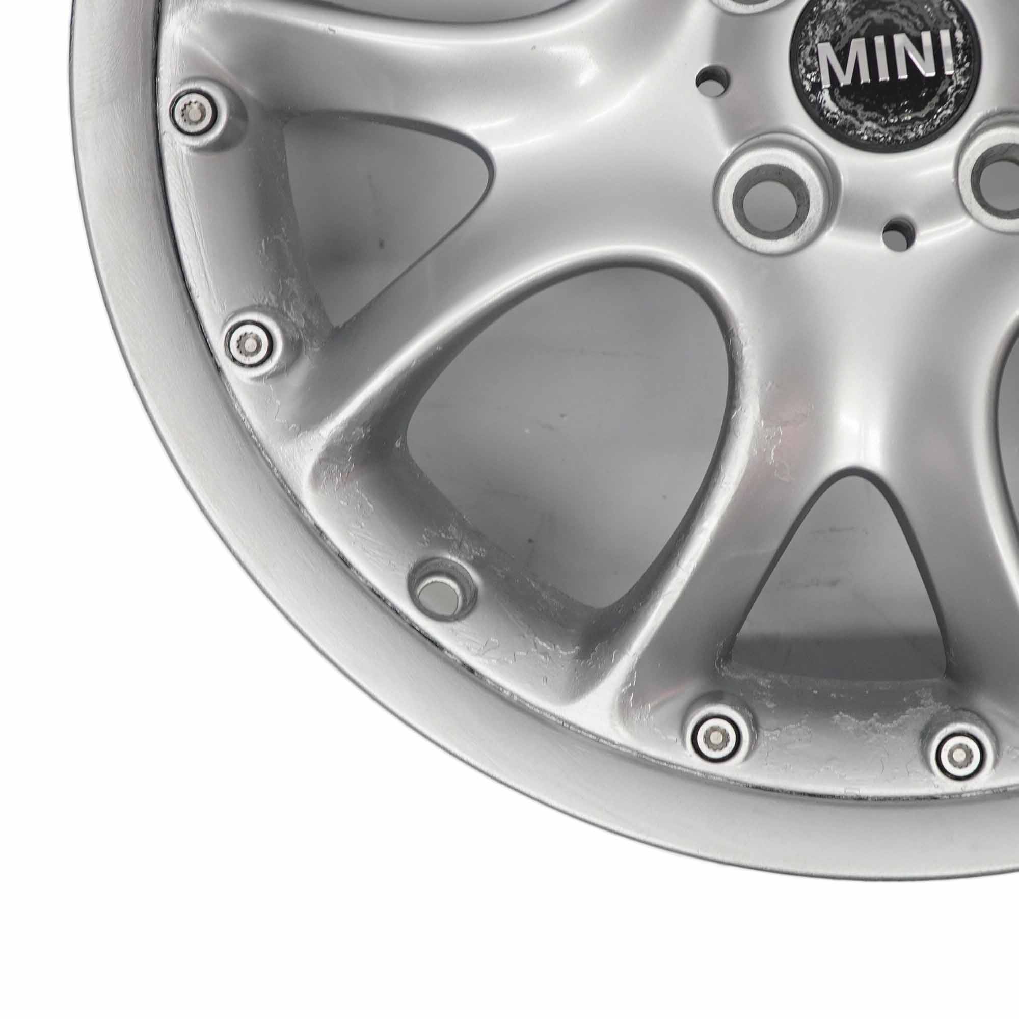 Mini Cooper R50 R56 Silver Wheel Alloy Rim 17" 7J  ET:48 Web Cross Spoke 98