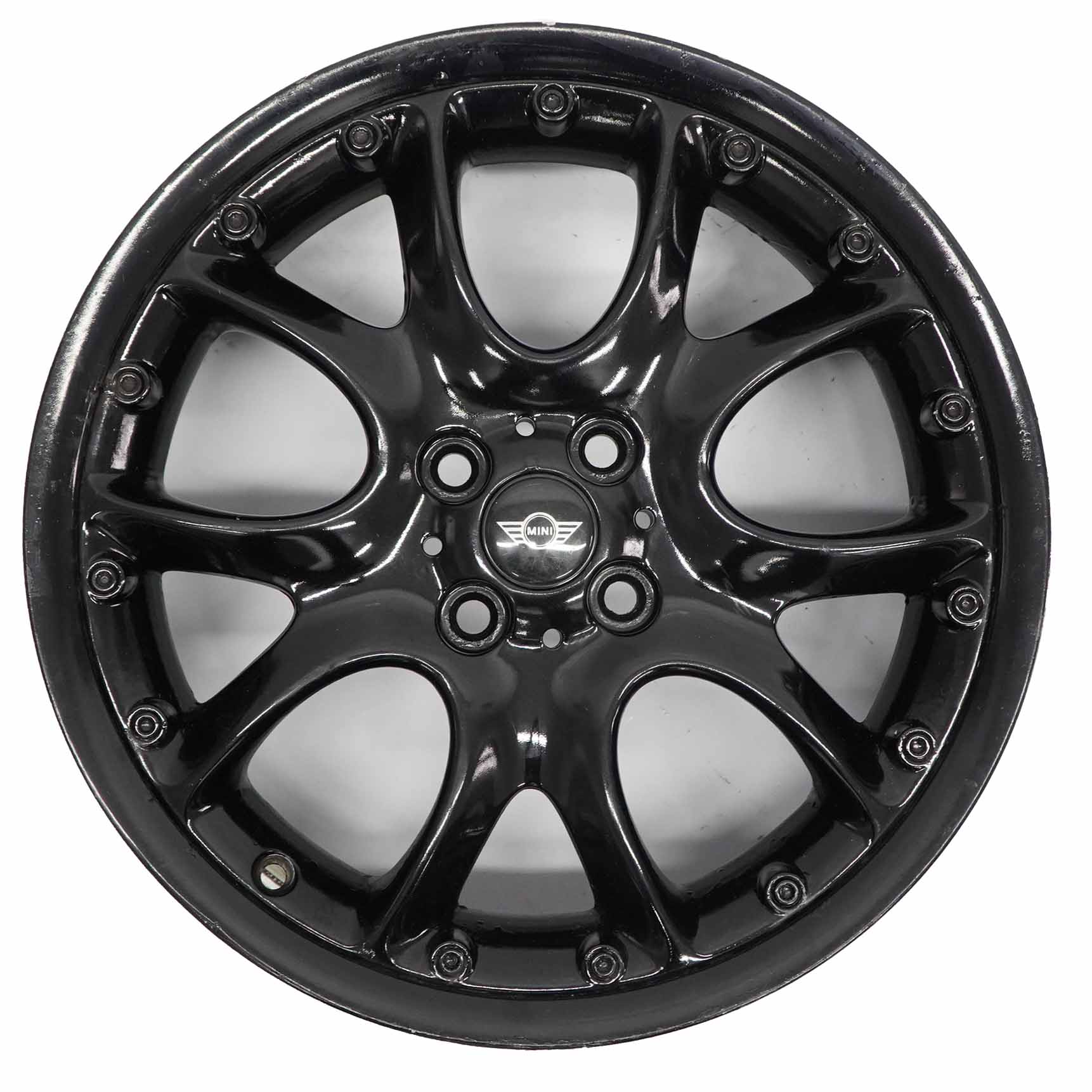 Mini Cooper R50 R55 R56 Black Wheel Alloy Rim 17" 7J  ET:48 Web Cross Spoke 98