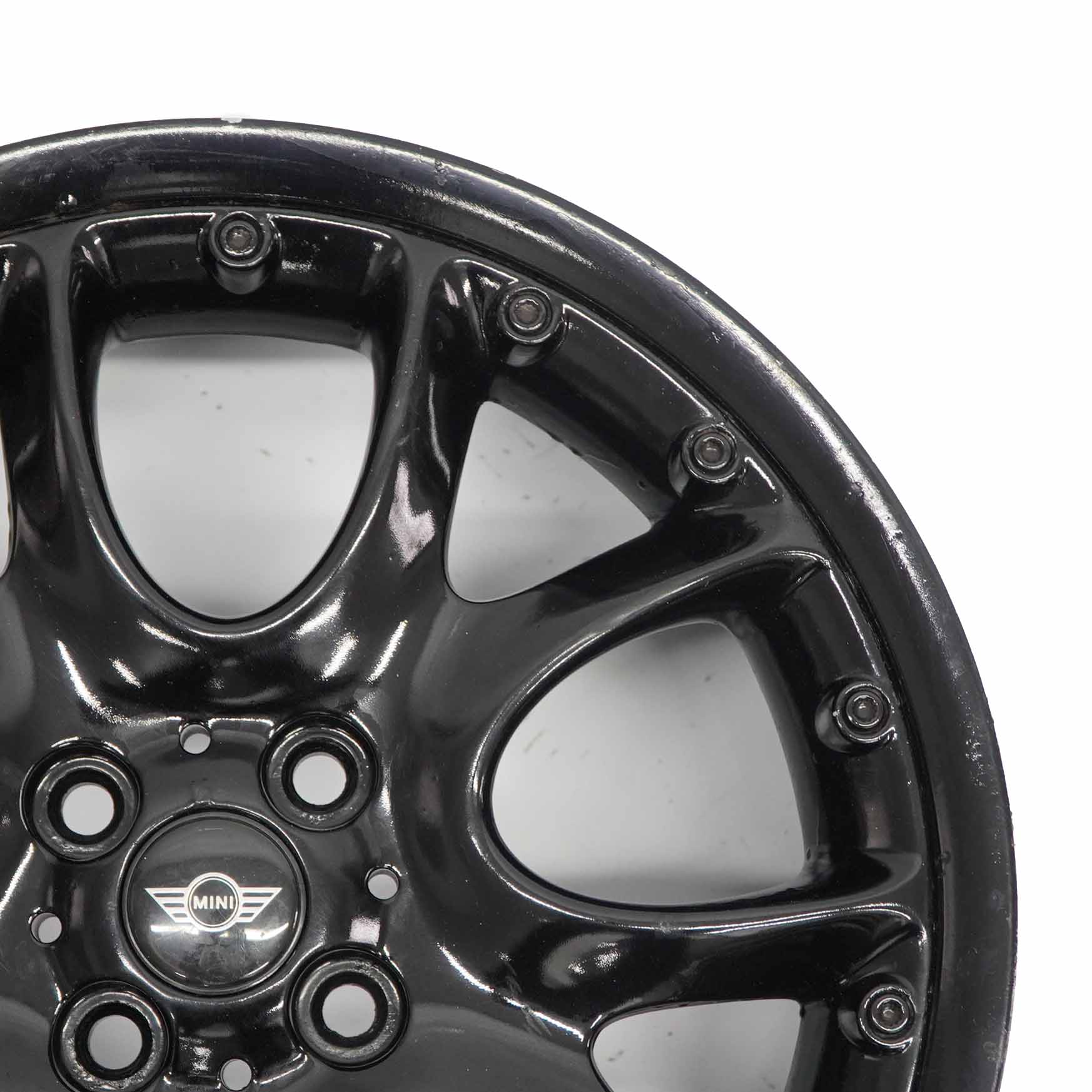 Mini Cooper R50 R55 R56 Black Wheel Alloy Rim 17" 7J  ET:48 Web Cross Spoke 98