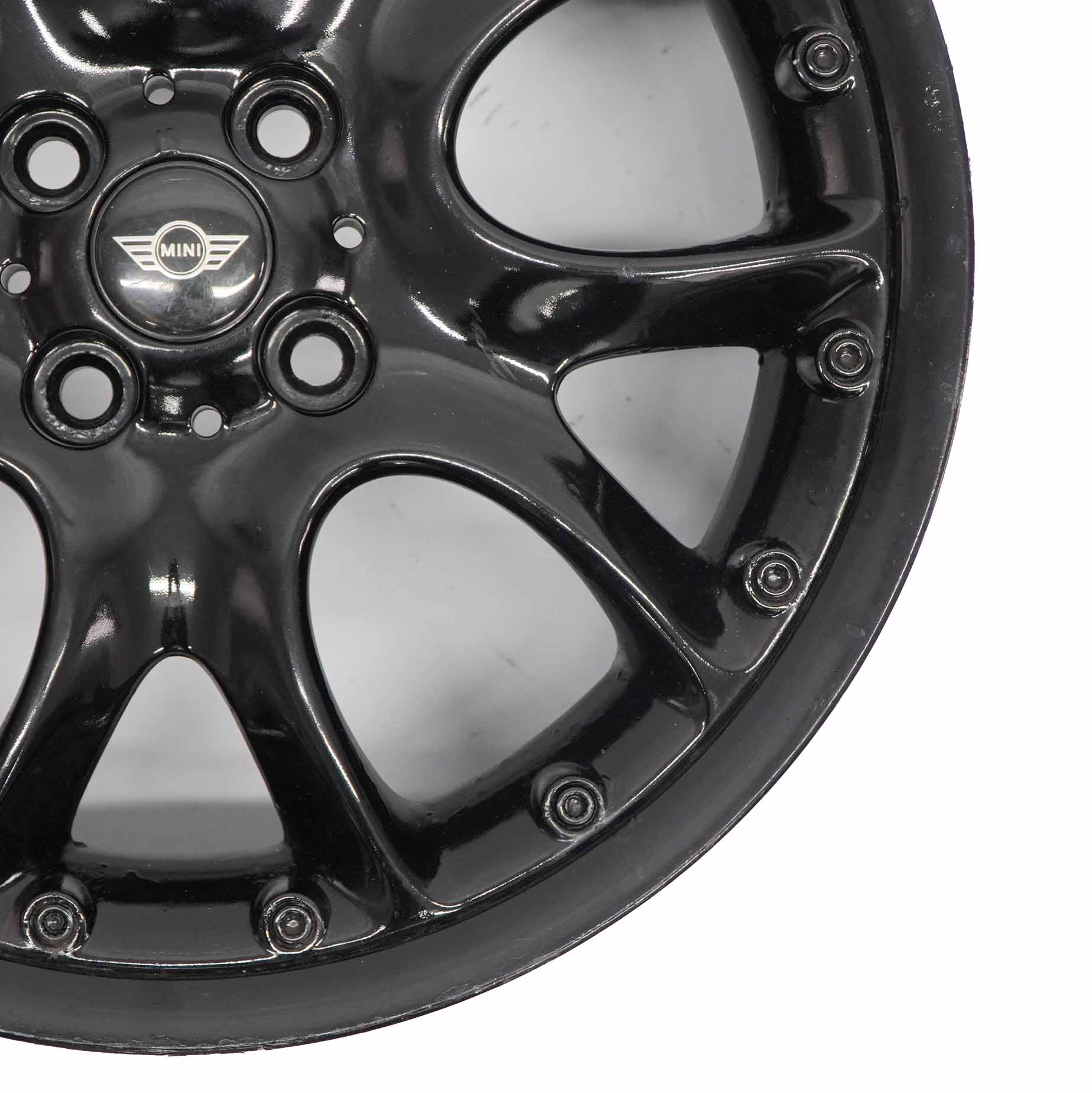 Mini Cooper R50 R55 R56 Black Wheel Alloy Rim 17" 7J  ET:48 Web Cross Spoke 98