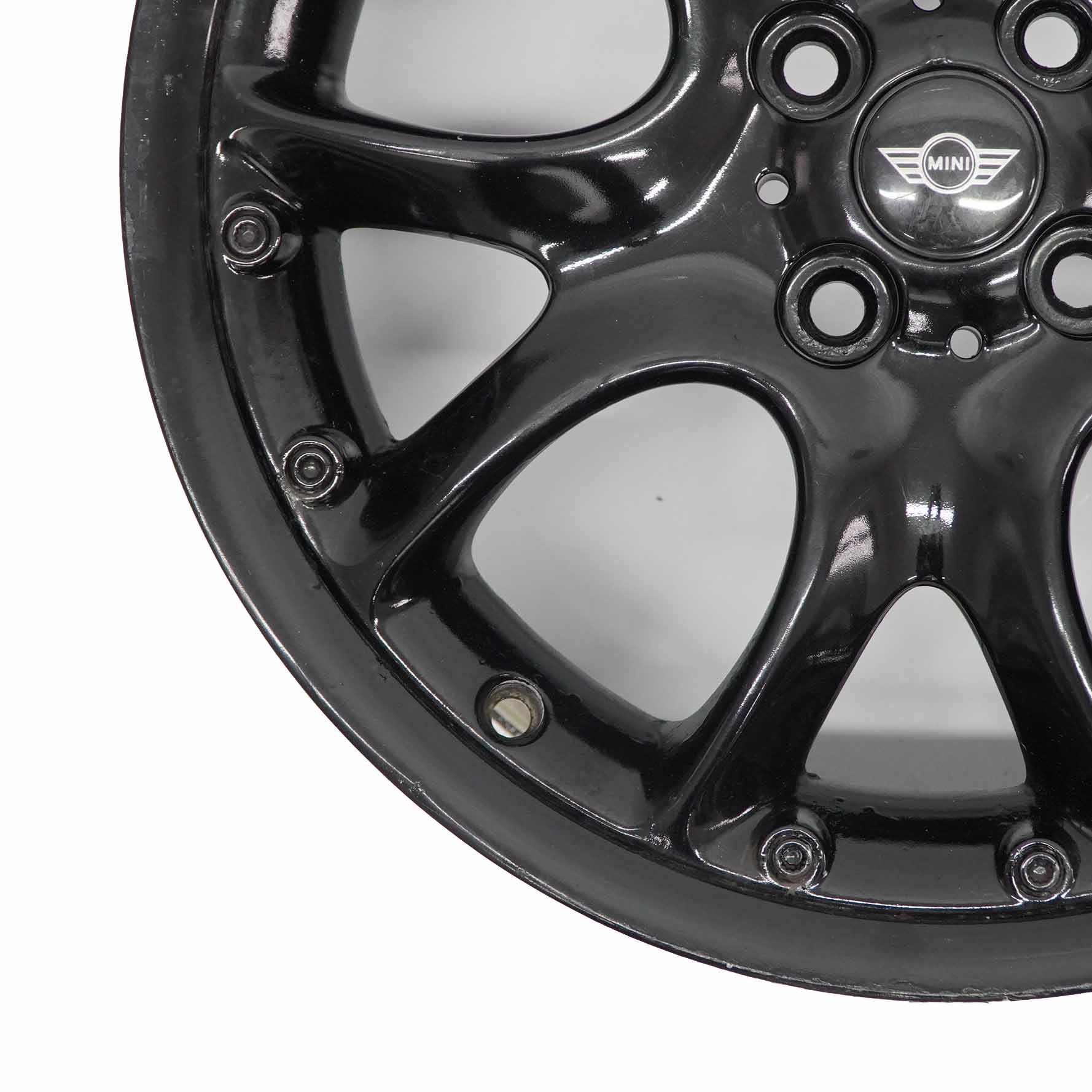 Mini Cooper R50 R55 R56 Black Wheel Alloy Rim 17" 7J  ET:48 Web Cross Spoke 98