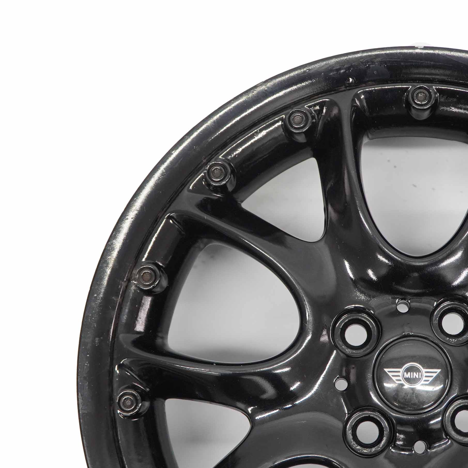 Mini Cooper R50 R55 R56 Black Wheel Alloy Rim 17" 7J  ET:48 Web Cross Spoke 98