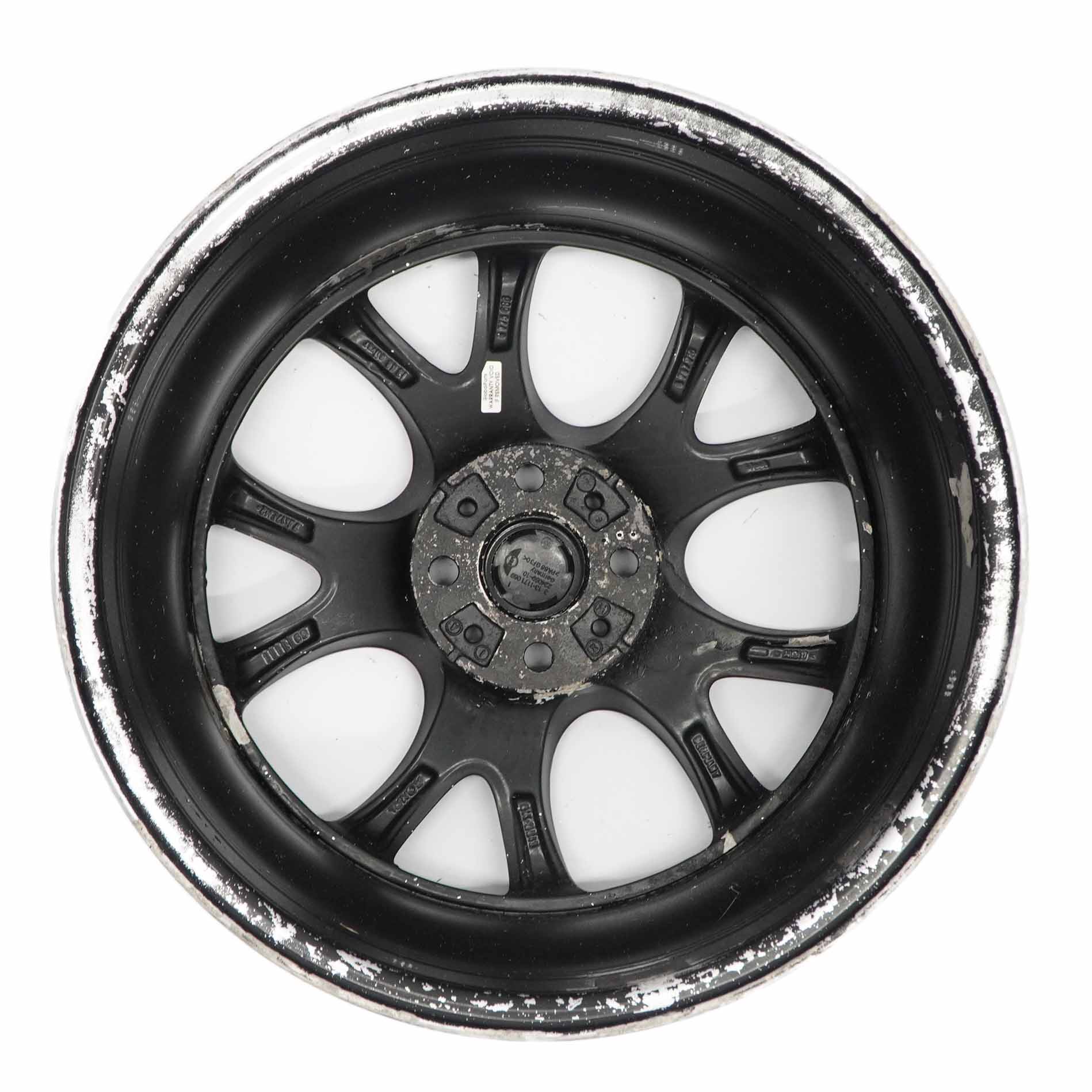 Mini Cooper R50 R55 R56 Black Wheel Alloy Rim 17" 7J  ET:48 Web Cross Spoke 98