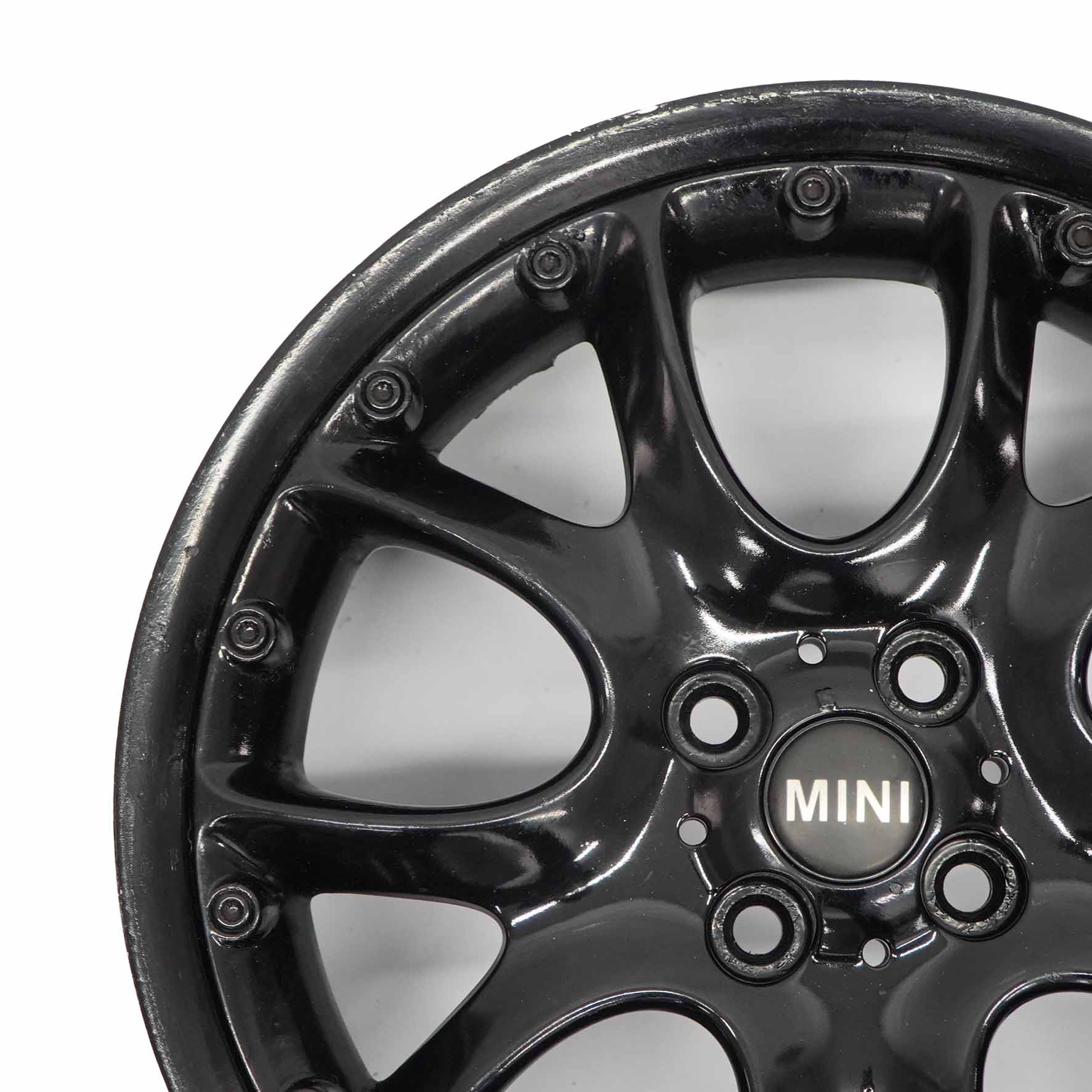 Wheel Rim Mini Cooper R50 R56 Black Alloy 17" 7J ET:48 Web Cross Spoke 98