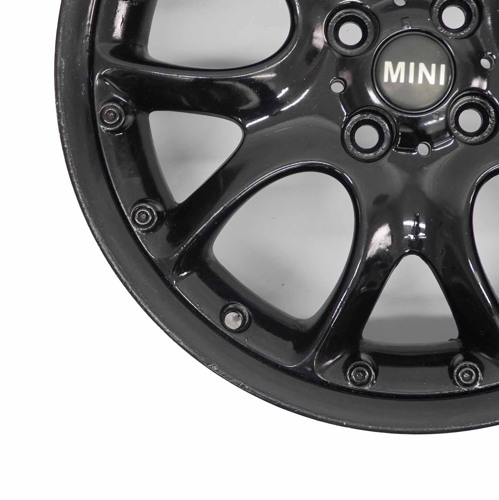 Wheel Rim Mini Cooper R50 R56 Black Alloy 17" 7J ET:48 Web Cross Spoke 98