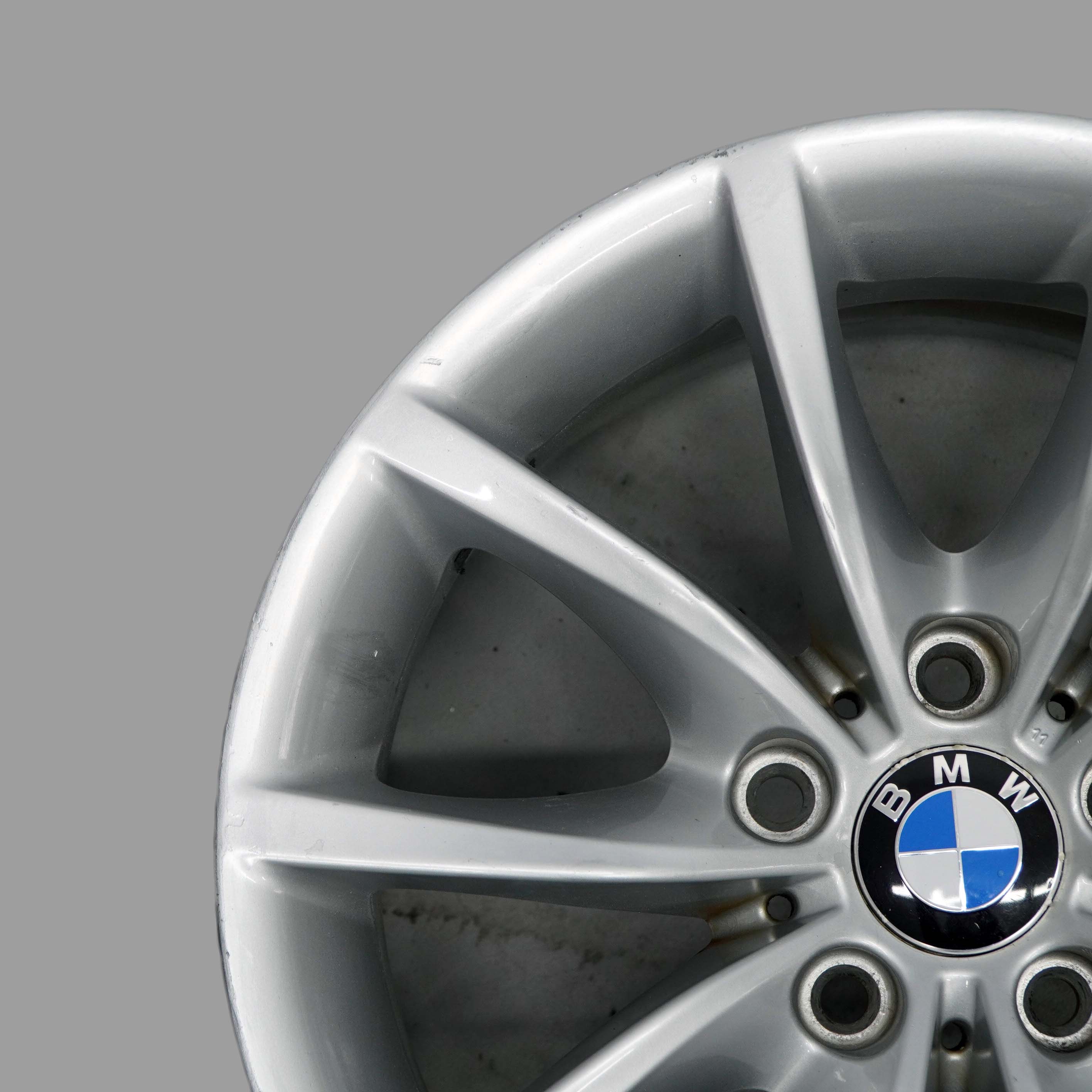 BMW 5 Series E60 E61 Silver Alloy Wheel Rim 17" 8J ET:20 V-Spoke 245 6777348