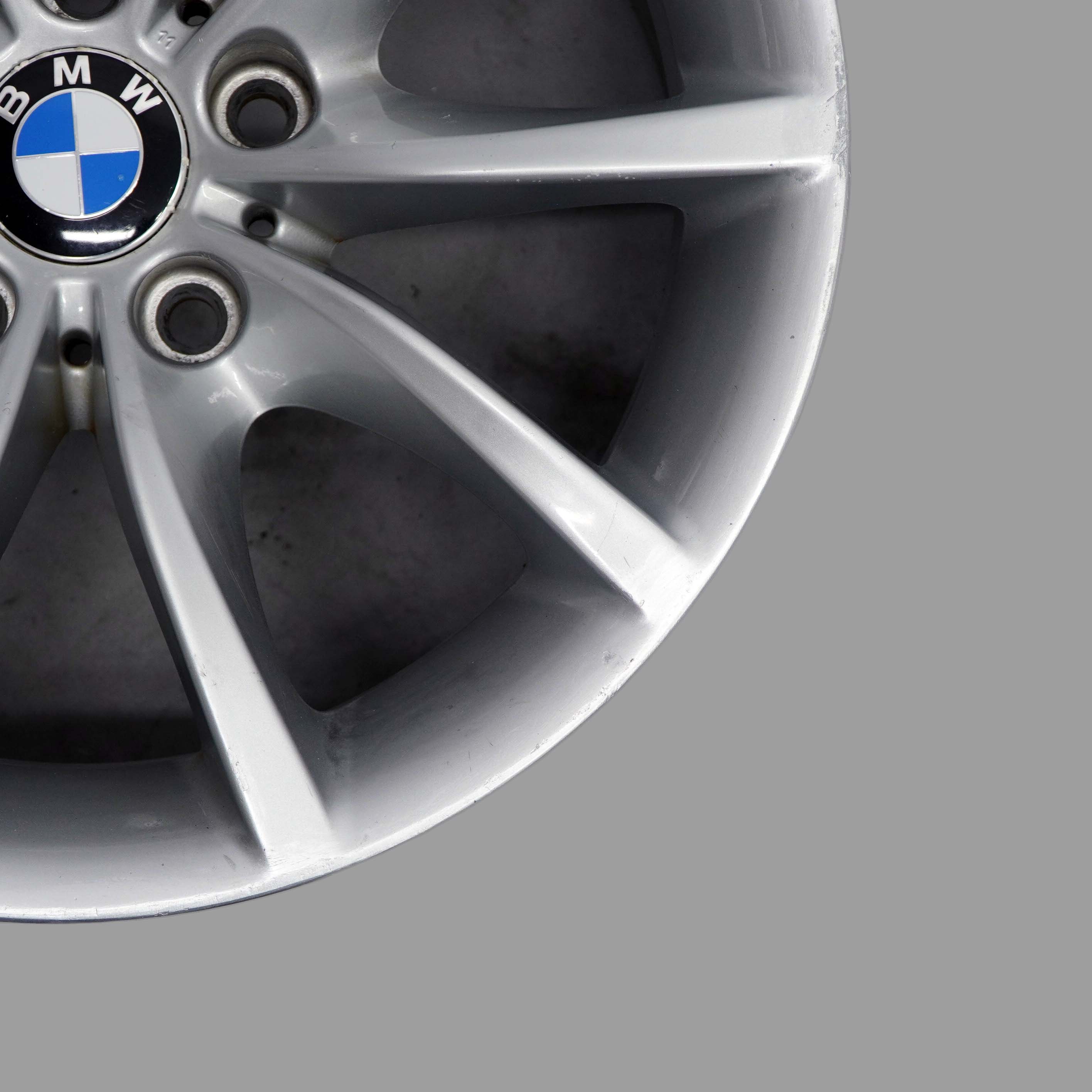 BMW 5 Series E60 E61 Silver Alloy Wheel Rim 17" 8J ET:20 V-Spoke 245 6777348