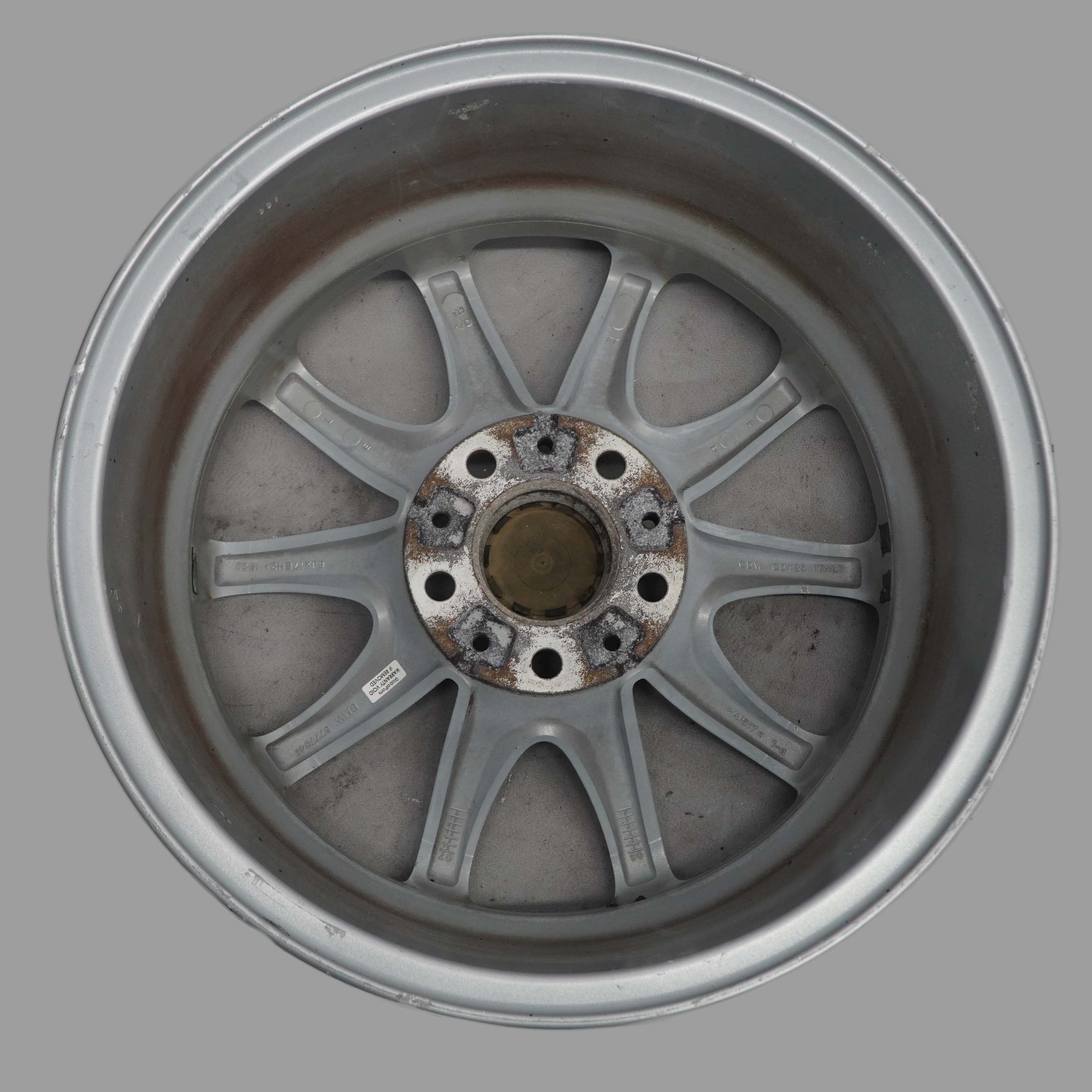 BMW 5 Series E60 E61 Silver Alloy Wheel Rim 17" 8J ET:20 V-Spoke 245 6777348