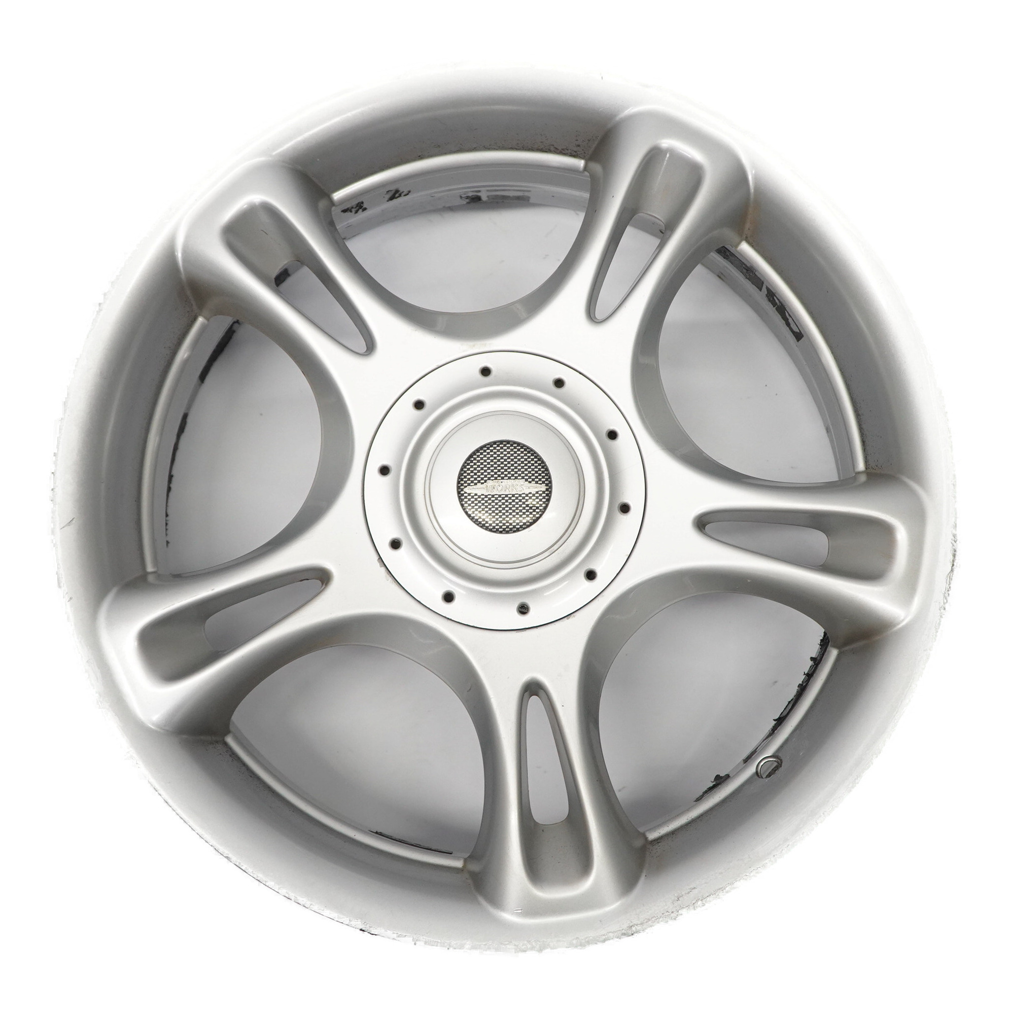 Mini R50 R53 R56 Silver Wheel Alloy Rim 18" 7J ET:52 JCW Star Spoke R95 6777972