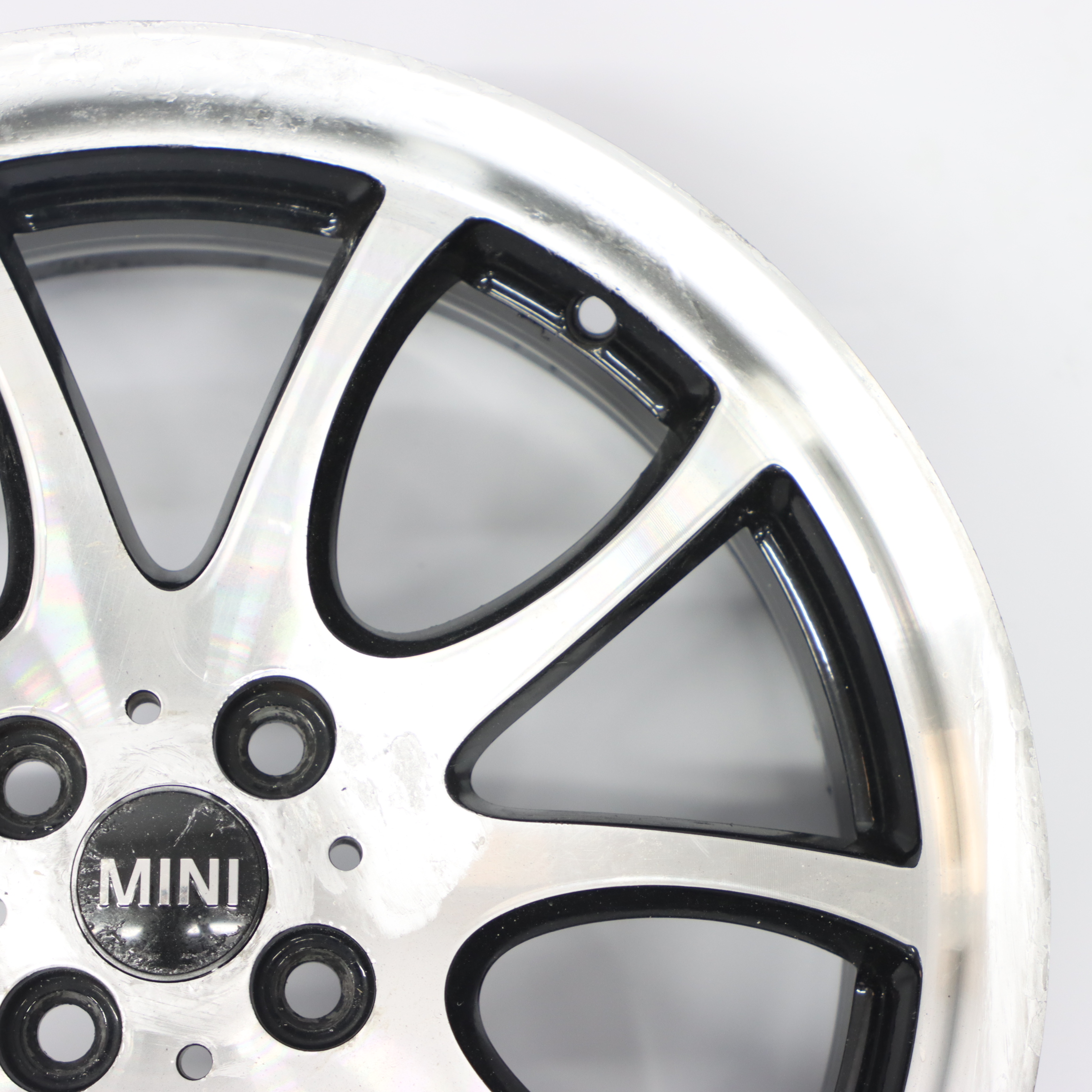 Mini R50 R53 R55 R56 JCW Wheel Alloy Rim Bright Silver 18" 7J ET:52 6777973