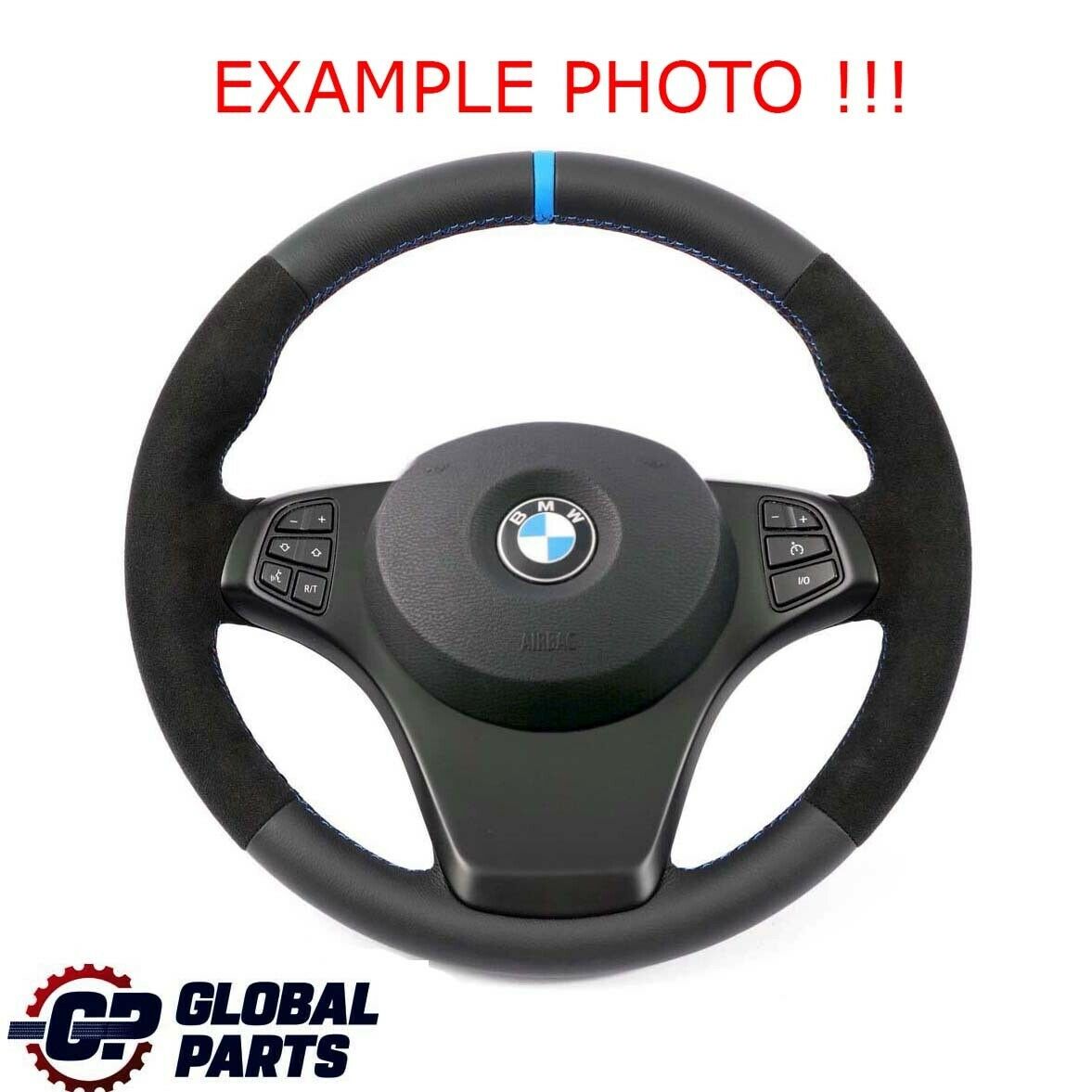 BMW X3 X5 Series E53 E83 NEW Black Leather Sport Steering Wheel M-tricoloured