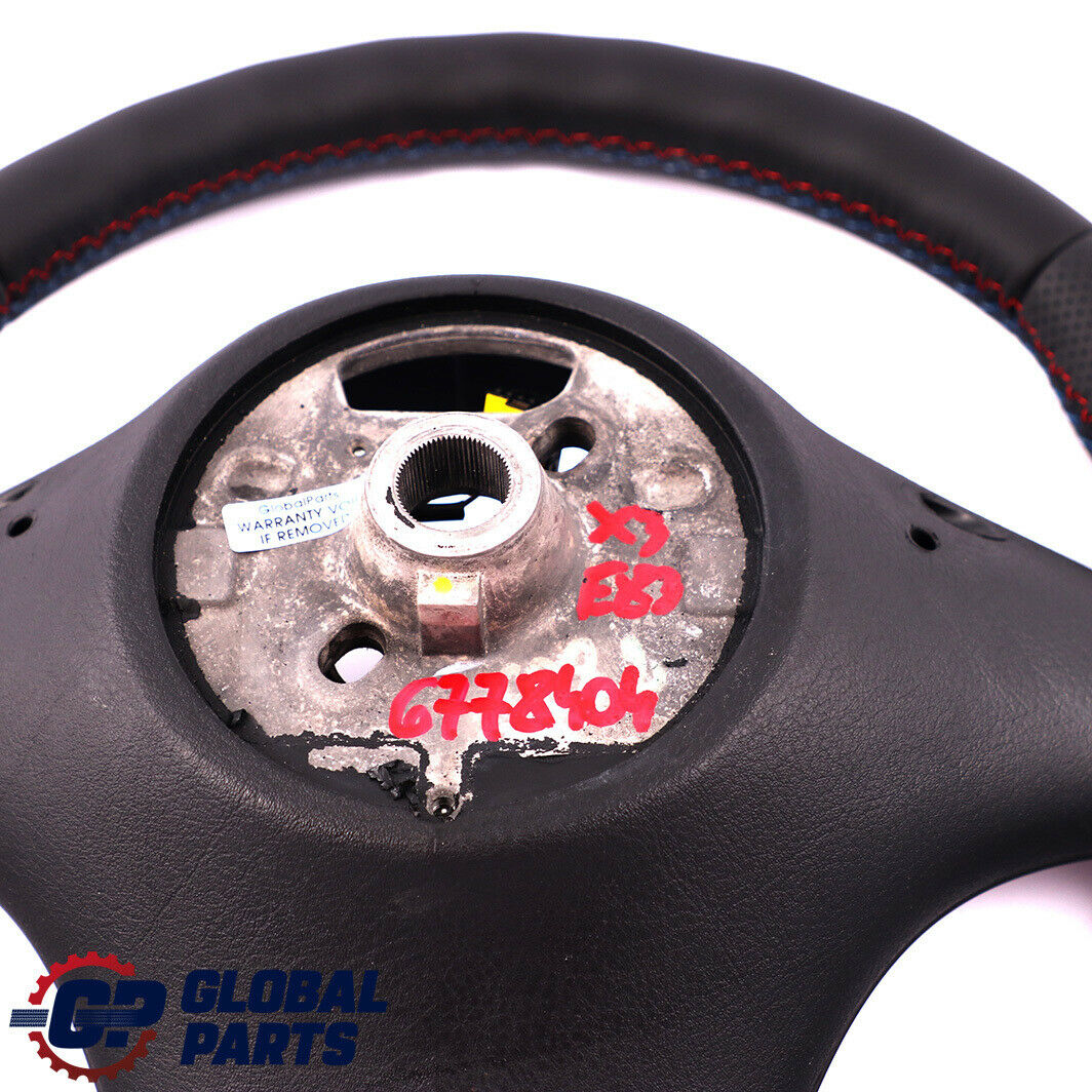 BMW X3 X5 Series E53 E83 NEW Black Leather Sport Steering Wheel M-tricoloured